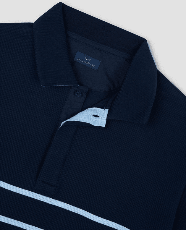 Paul&amp;Shark polo a righe uomo blu-azzurro - 2
