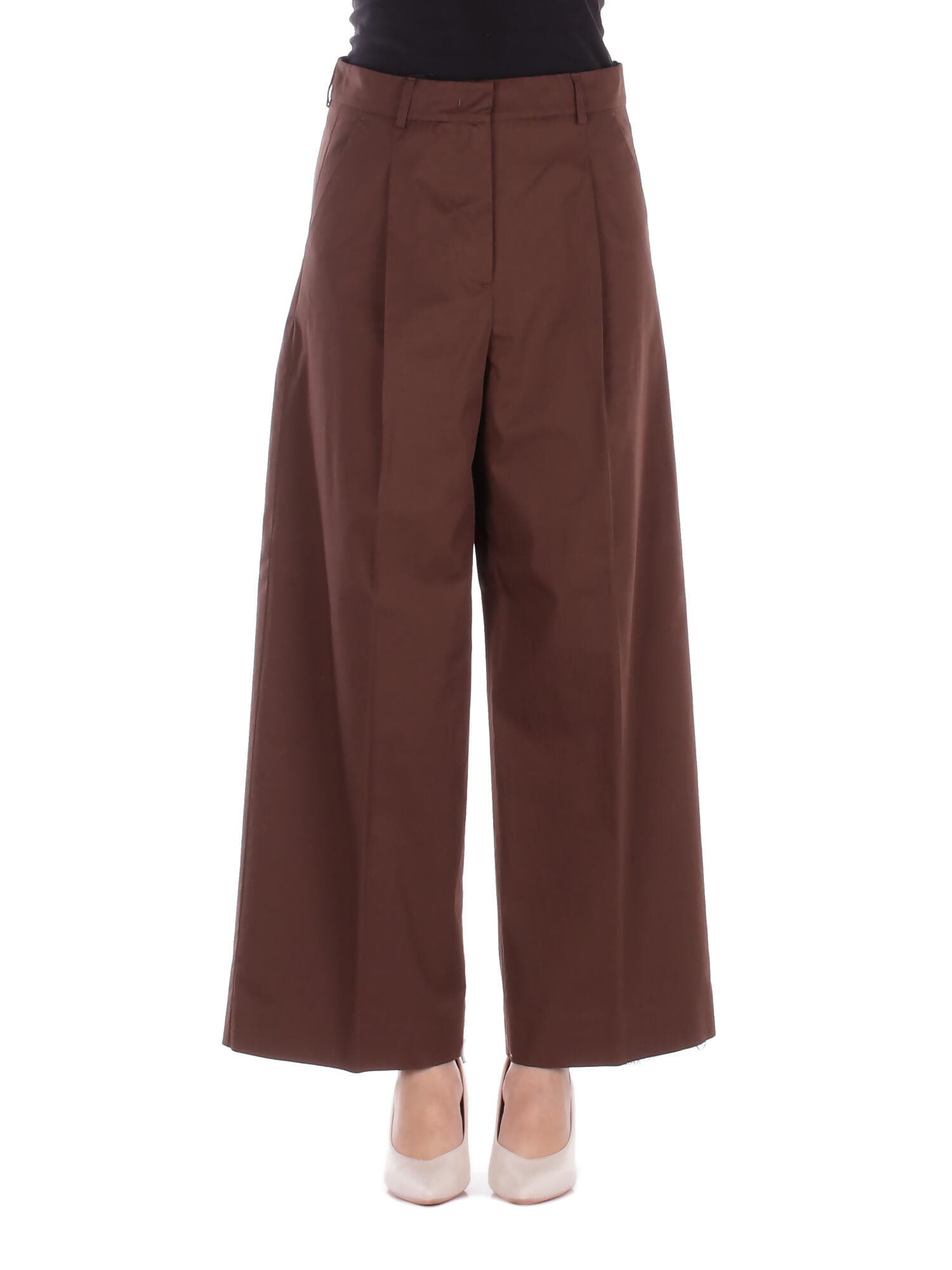 WEEKEND MAX MARA  Pantaloni Cioccolato