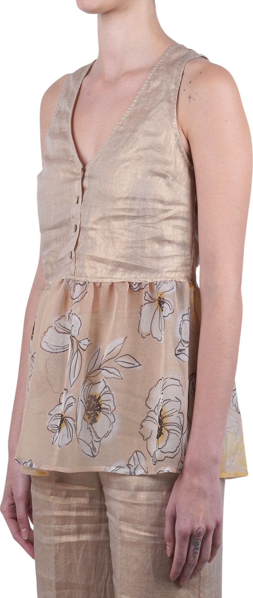 ALESSIA SANTI Alessia Santi - Top - 470189 - Oro - 4