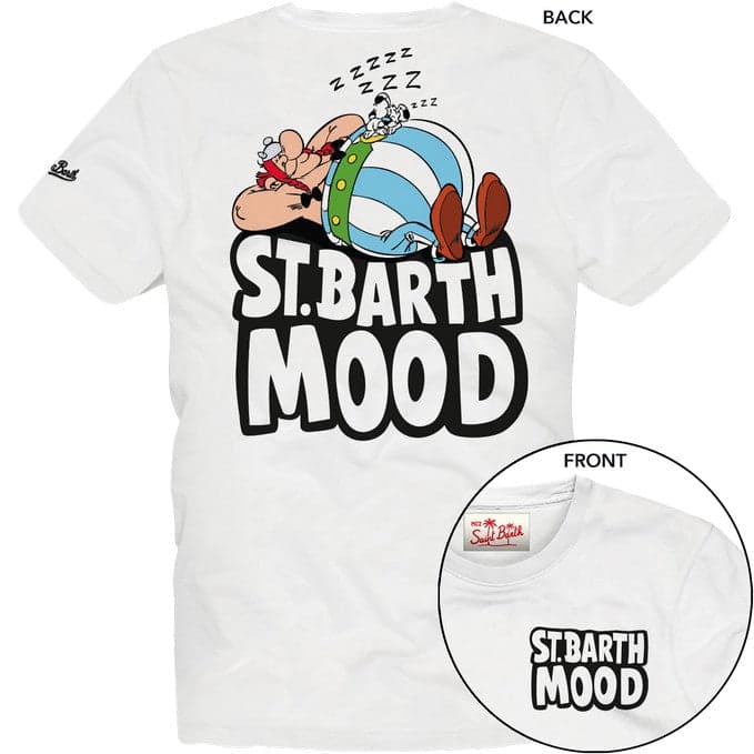 MC2 SAINT BARTH  T-shirt con stampa frontale e posteriore PRL0002-04398L - 2