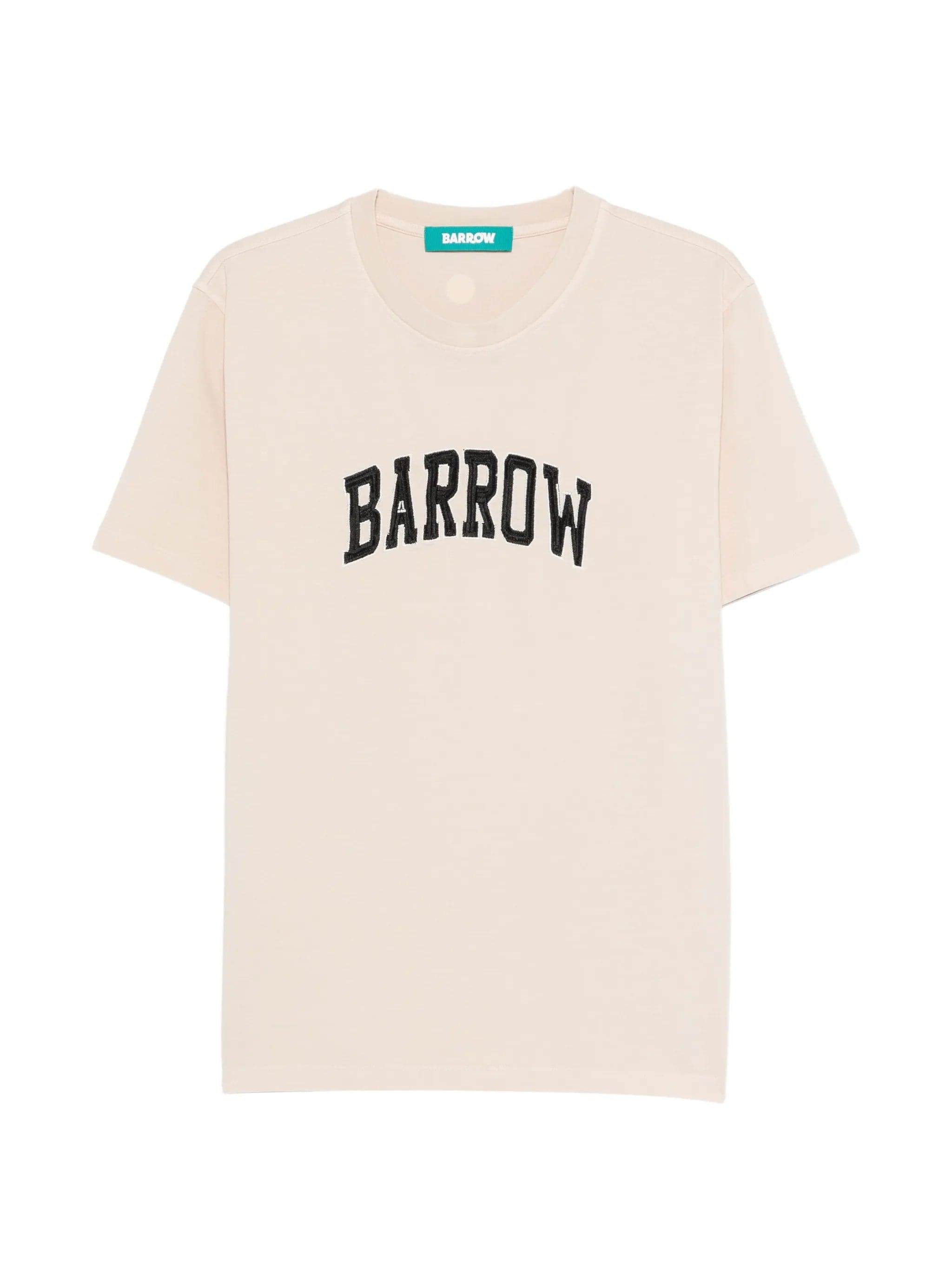 BARROW Barrow - T-Shirt Beige e Nera da Donna - 6