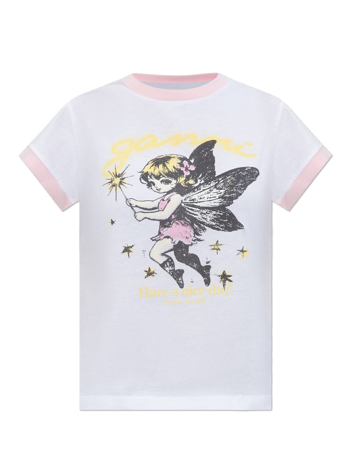 GANNI Ganni - T-Shirt Bianca da Donna - 4