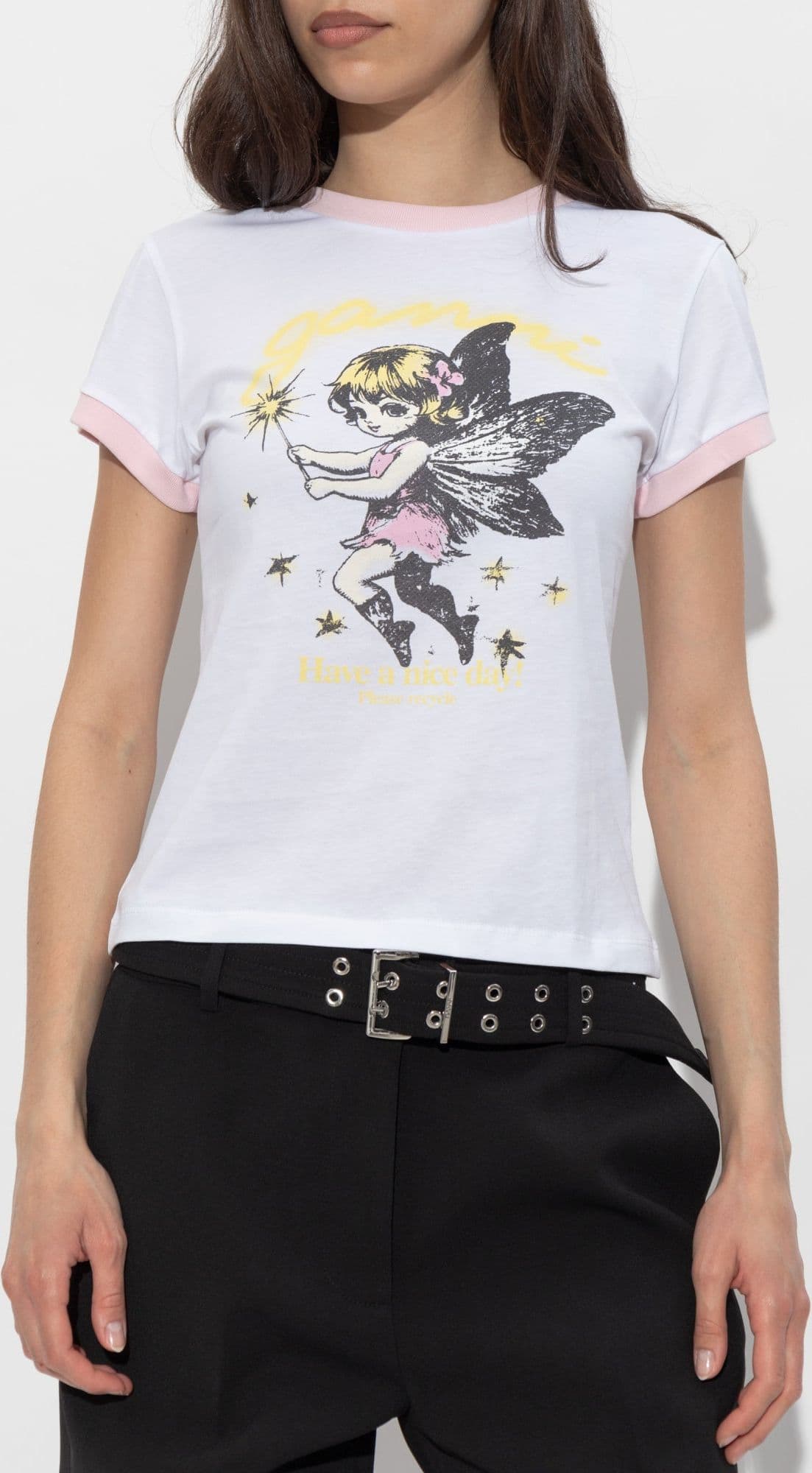 GANNI Ganni - T-Shirt Bianca da Donna - 3
