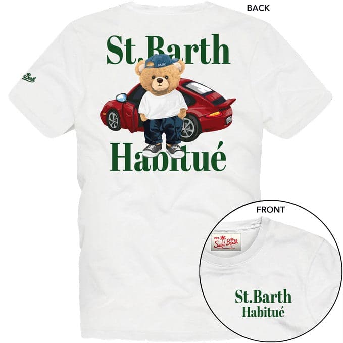 MC2 SAINT BARTH  T-shirt con stampa frontale e posteriore PRL0002-08481L - 2
