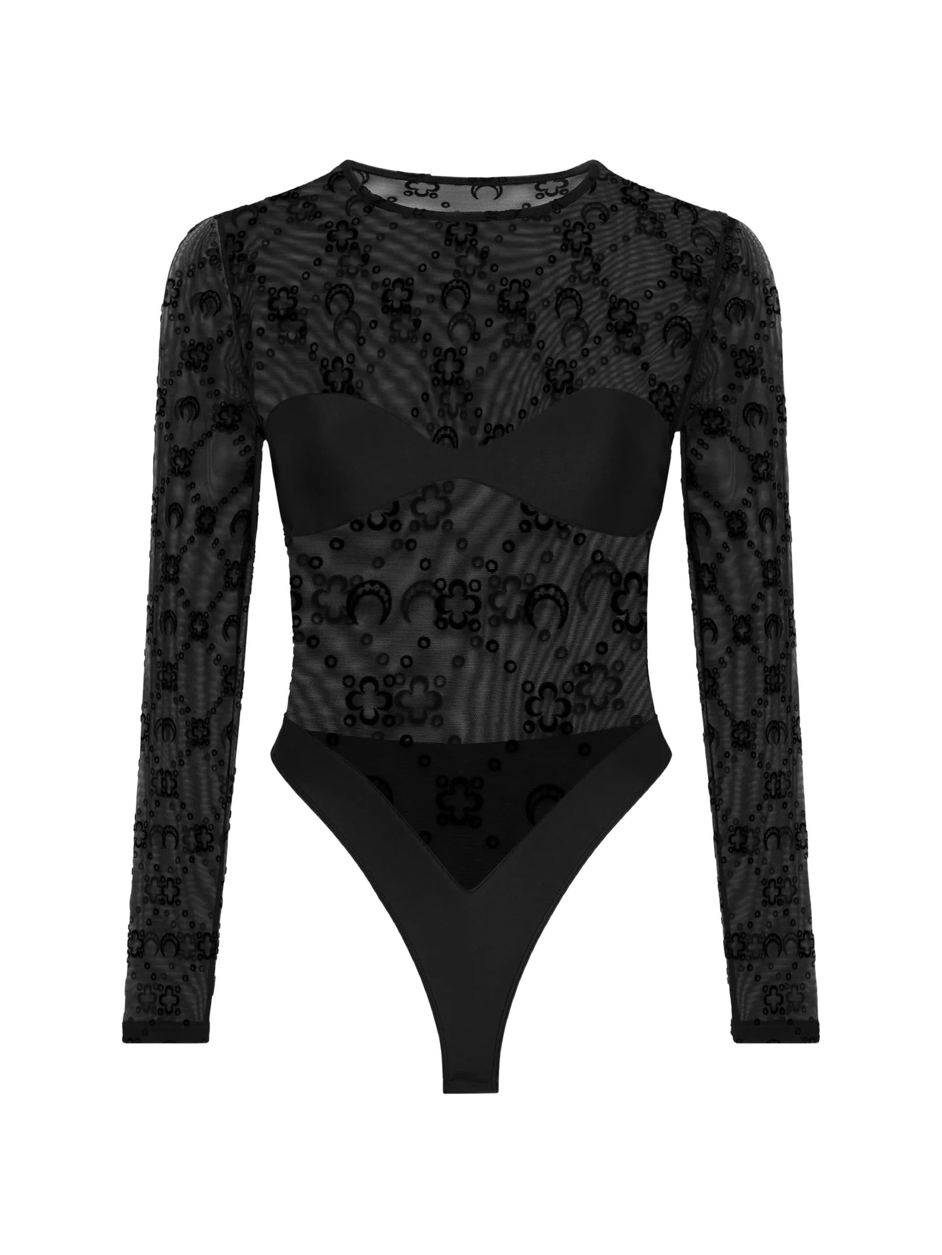 MARINE SERRE Marine Serre - Top Body Nero da Donna - 3