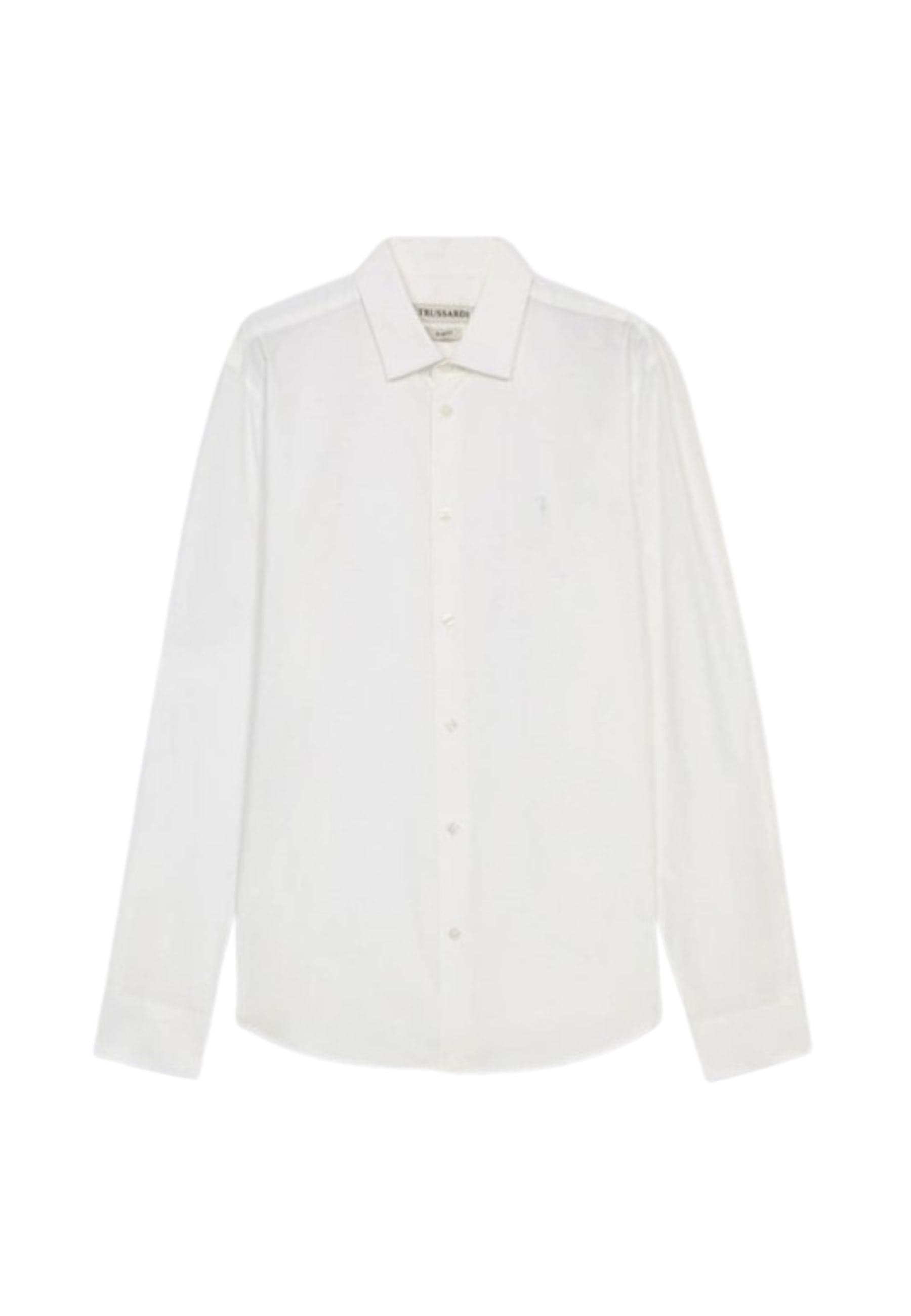 TRUSSARDI  CAMICIA SLIM FIT-STRETCH POPELINE SHIRT - 4