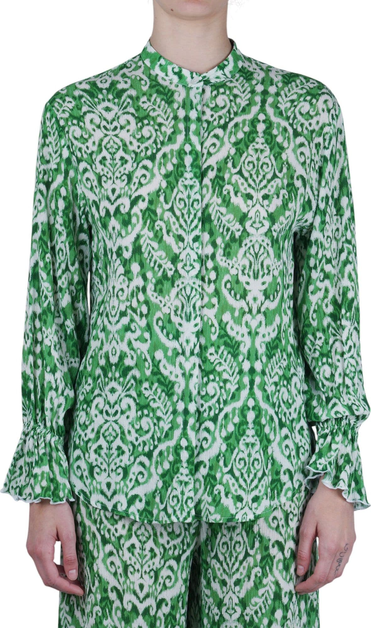 MALIPARMI Maliparmi - Camicia - 470665 - Bianco/Verde - 3