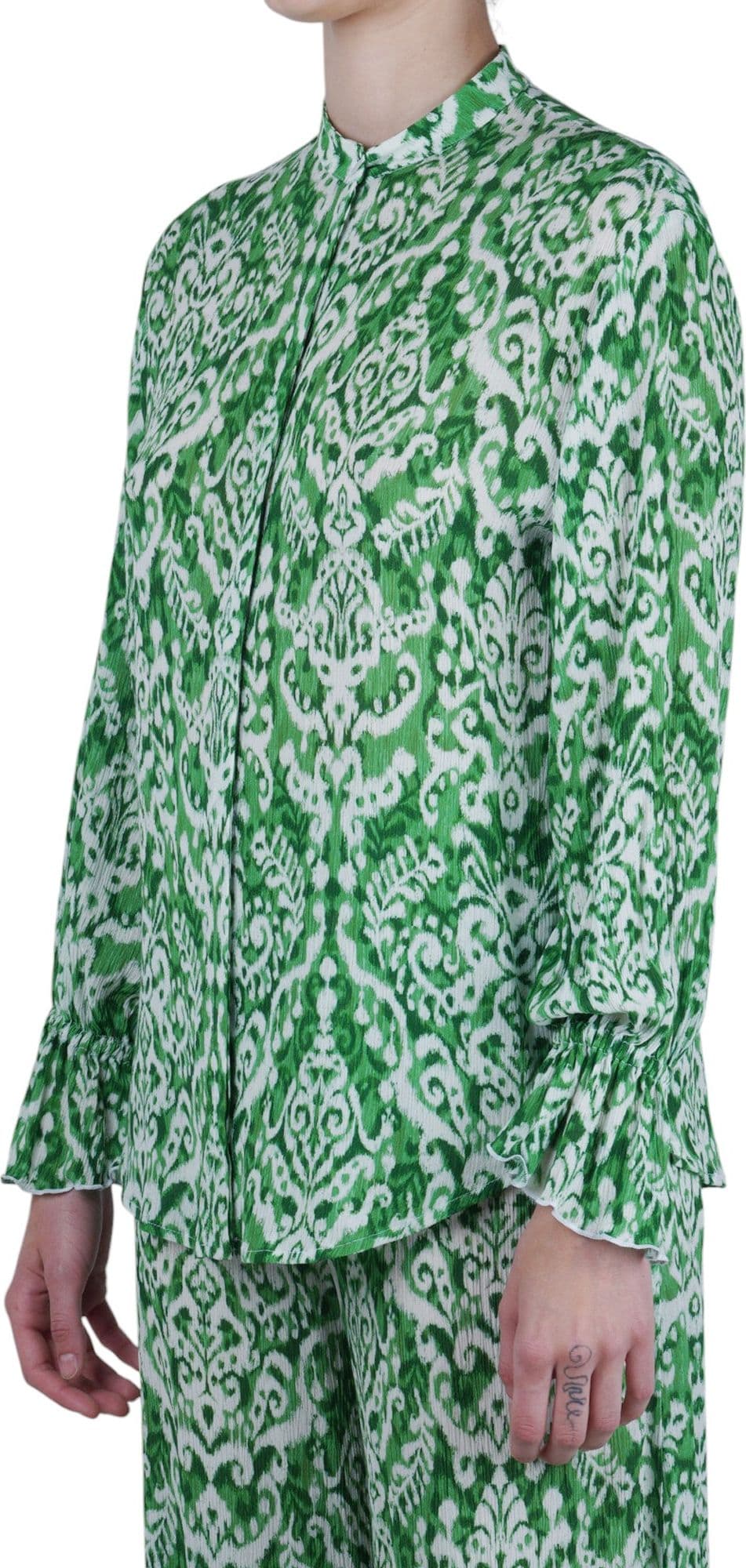 MALIPARMI Maliparmi - Camicia - 470665 - Bianco/Verde - 4
