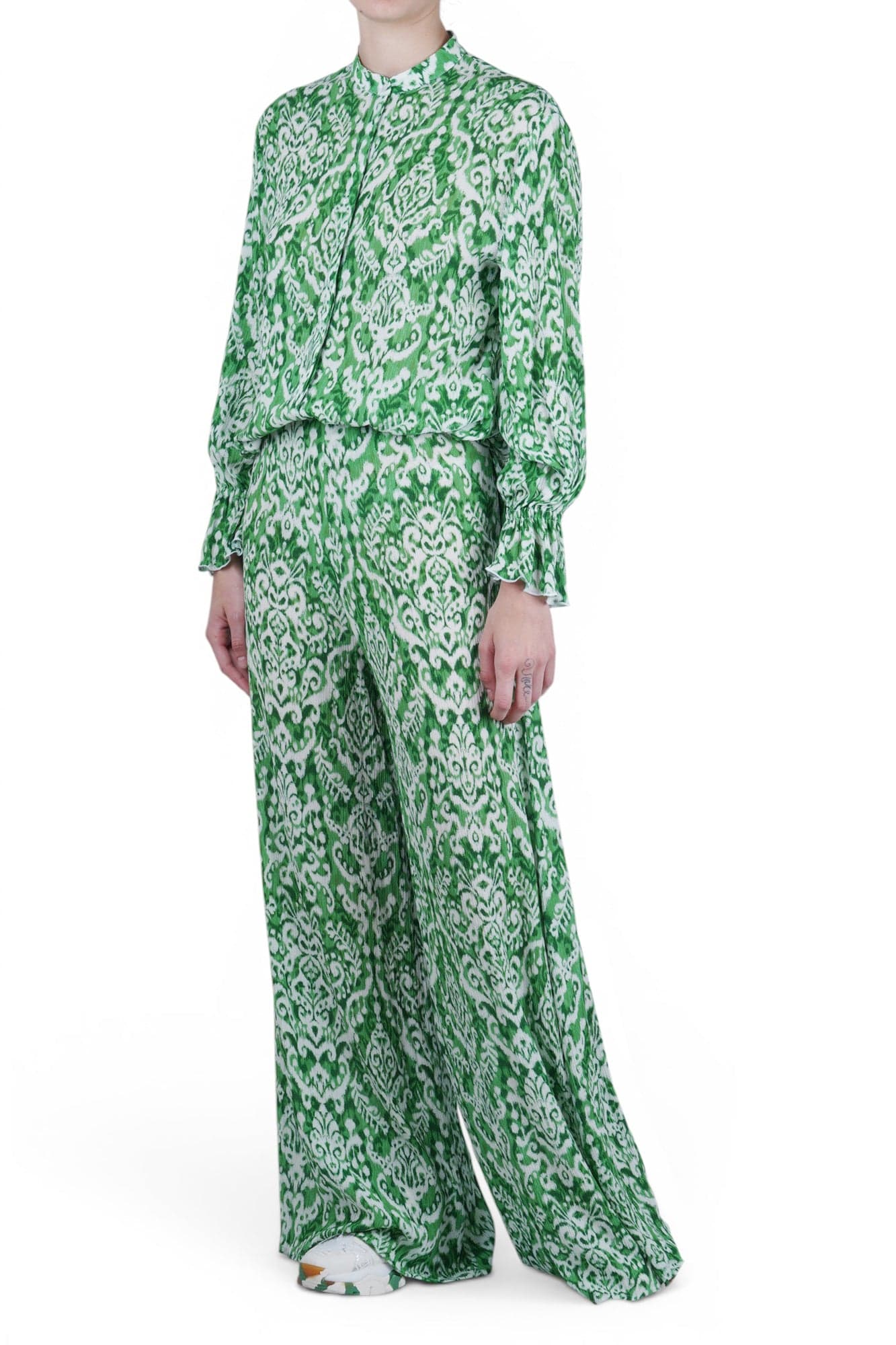 MALIPARMI Maliparmi - Pantalone - 470667 - Bianco/Verde - 2