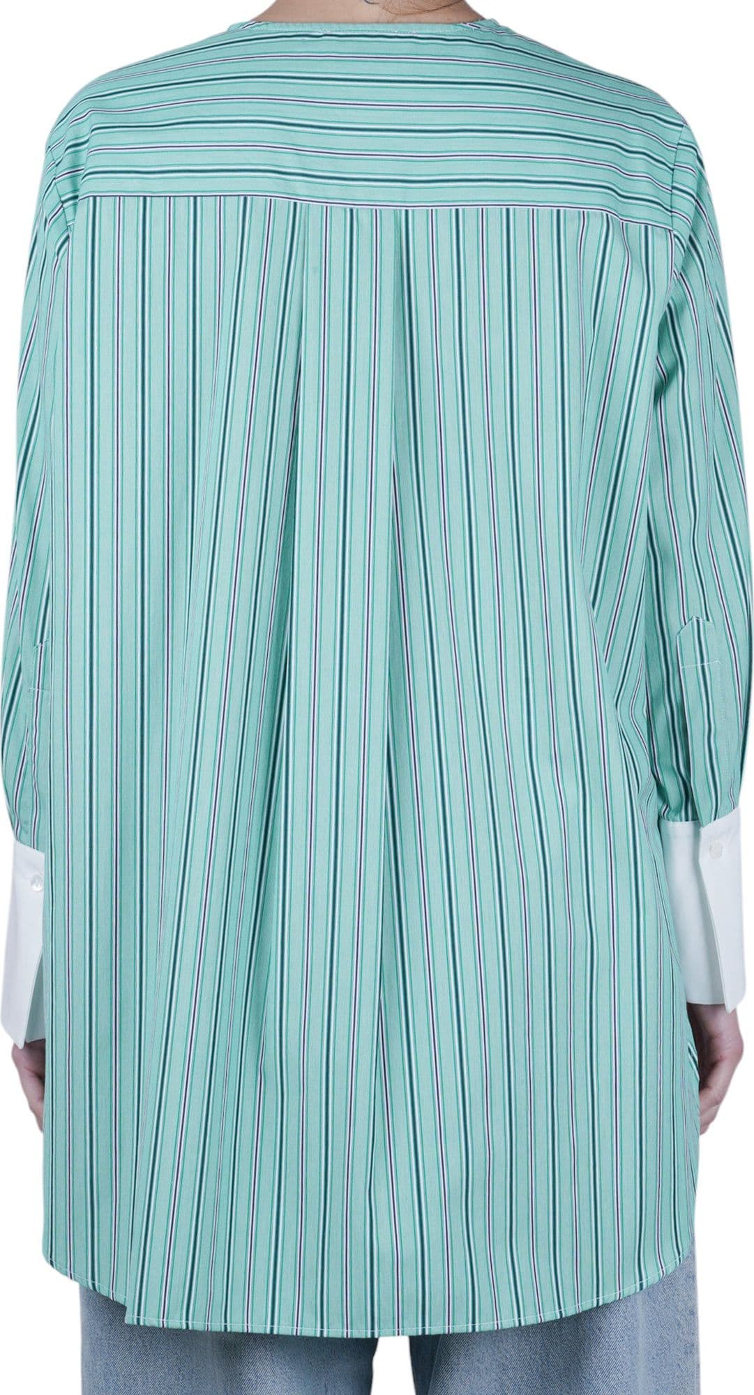SOLOTRE Solotre - Camicia - 470677 - Bianco/Verde - 5