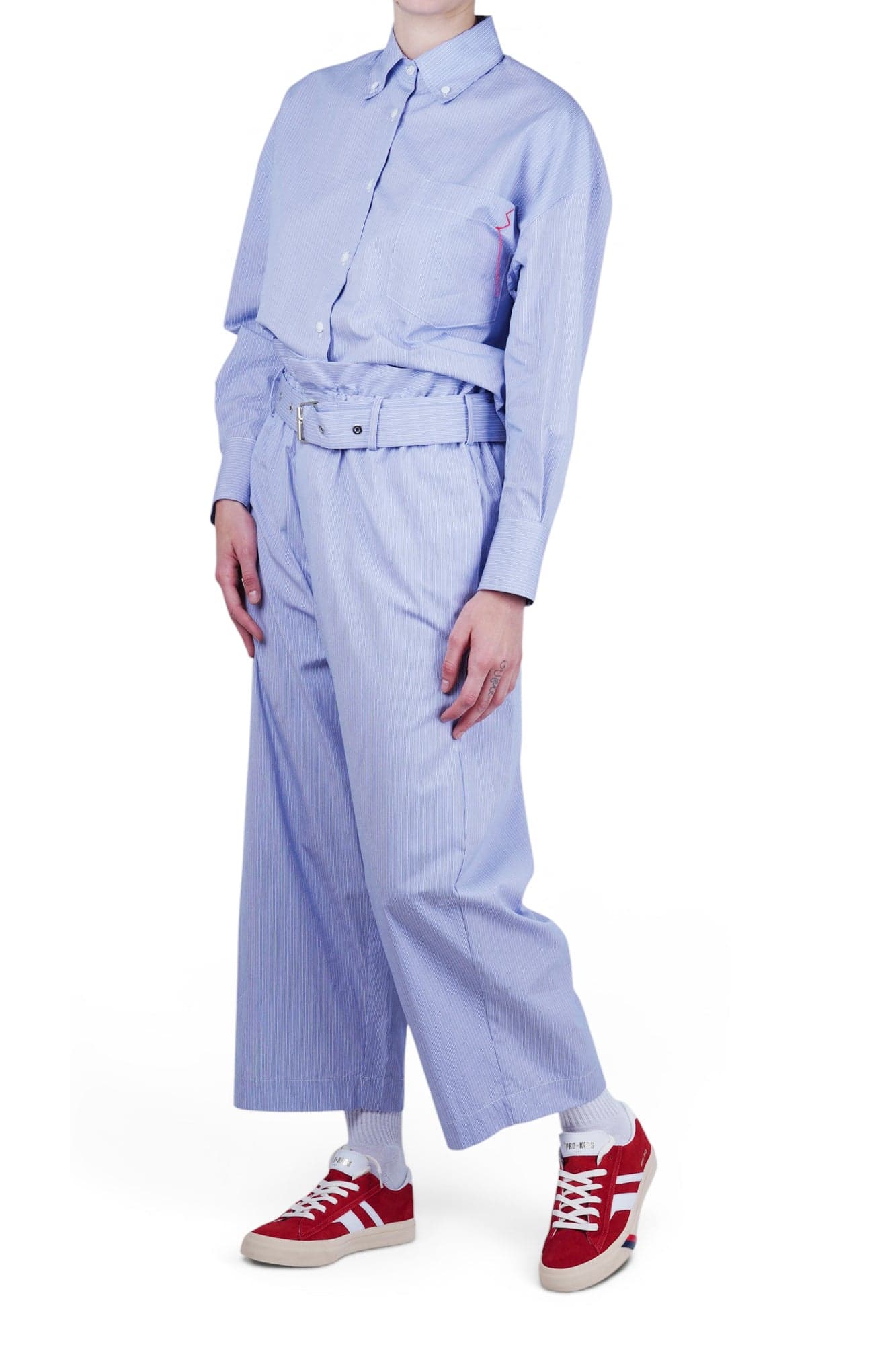 SOLOTRE Solotre - Camicia - 470680 - Bianco/Azzurro - 2