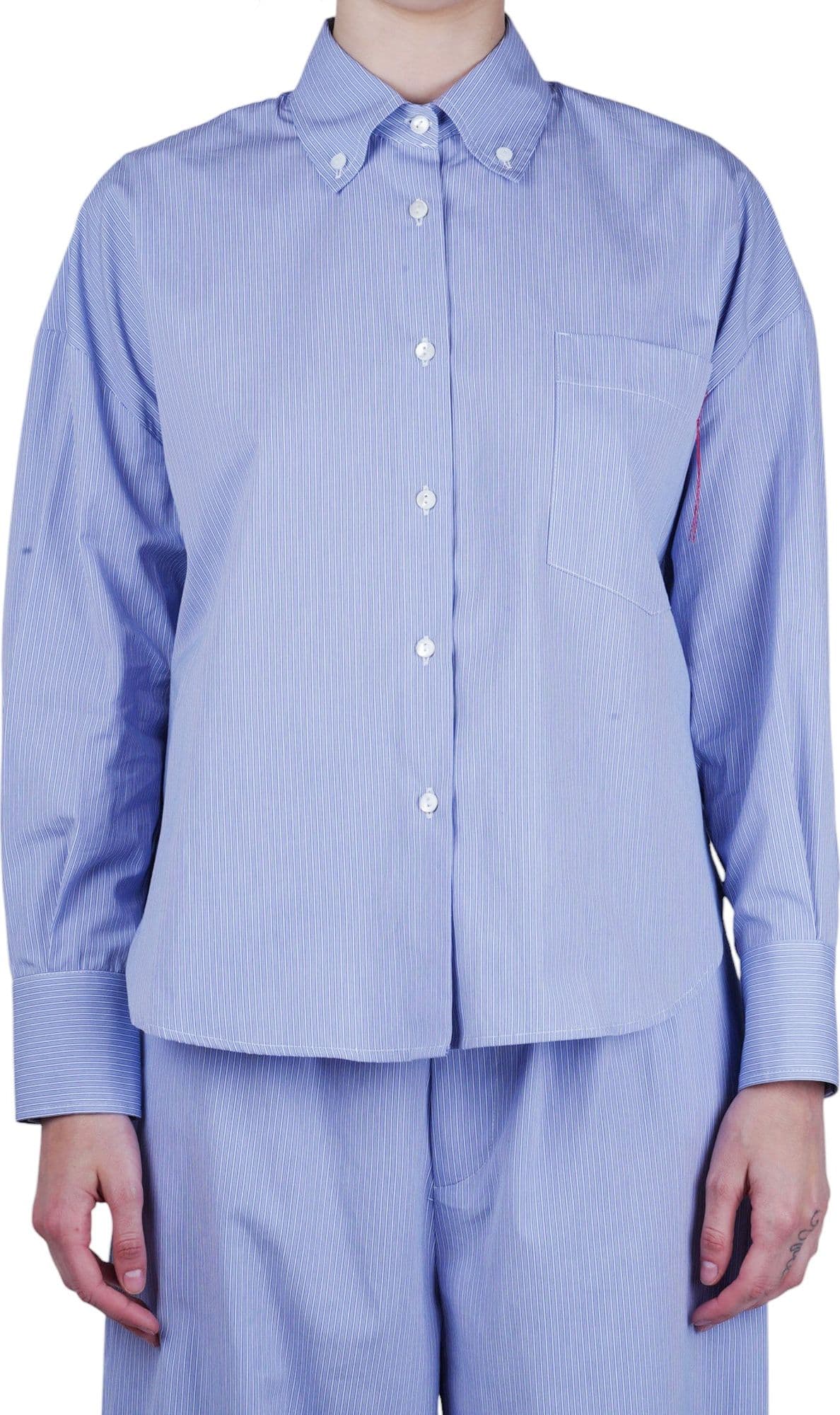 SOLOTRE Solotre - Camicia - 470680 - Bianco/Azzurro - 3