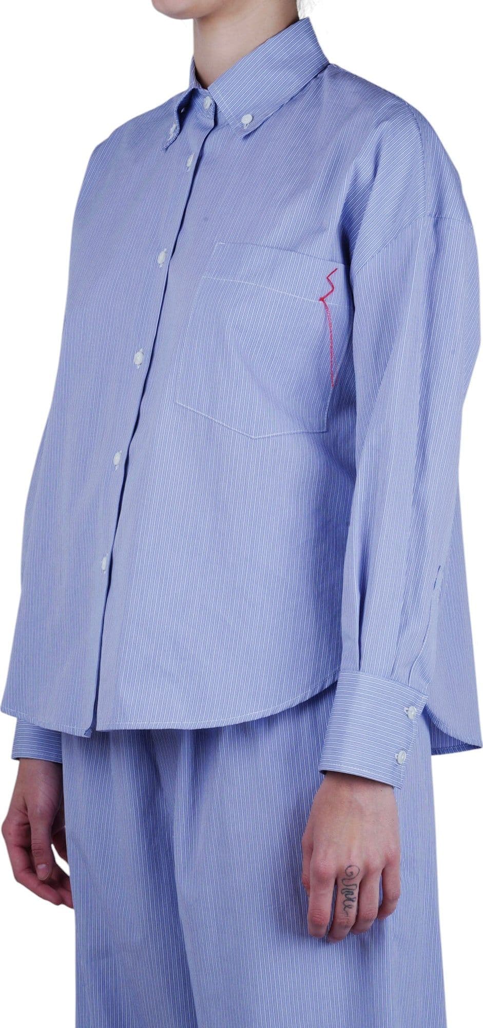 SOLOTRE Solotre - Camicia - 470680 - Bianco/Azzurro - 4