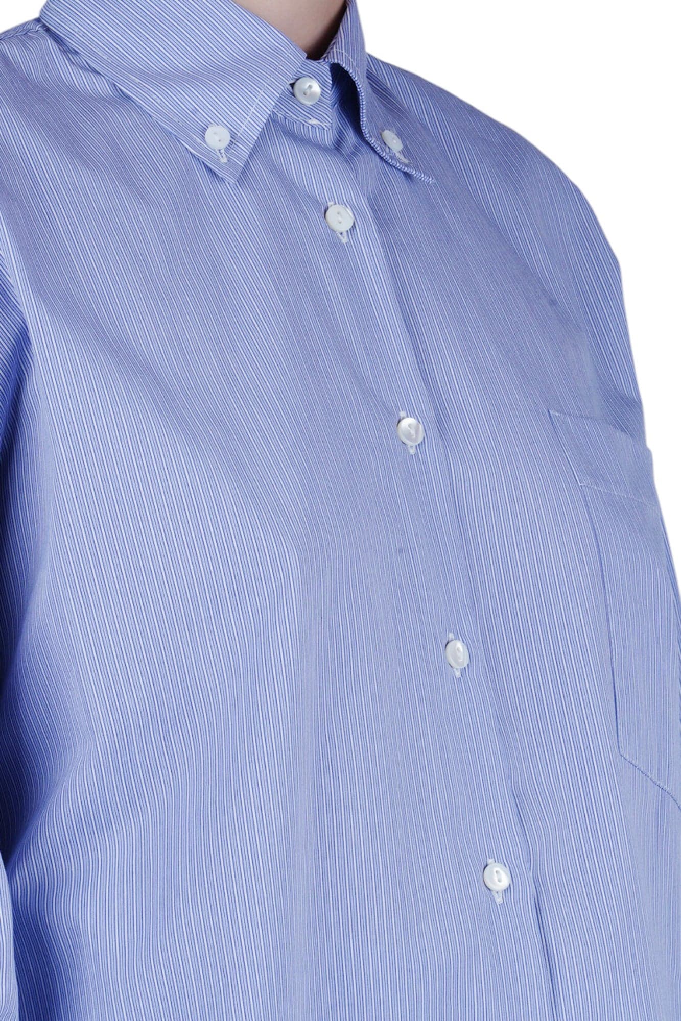 SOLOTRE Solotre - Camicia - 470680 - Bianco/Azzurro - 6