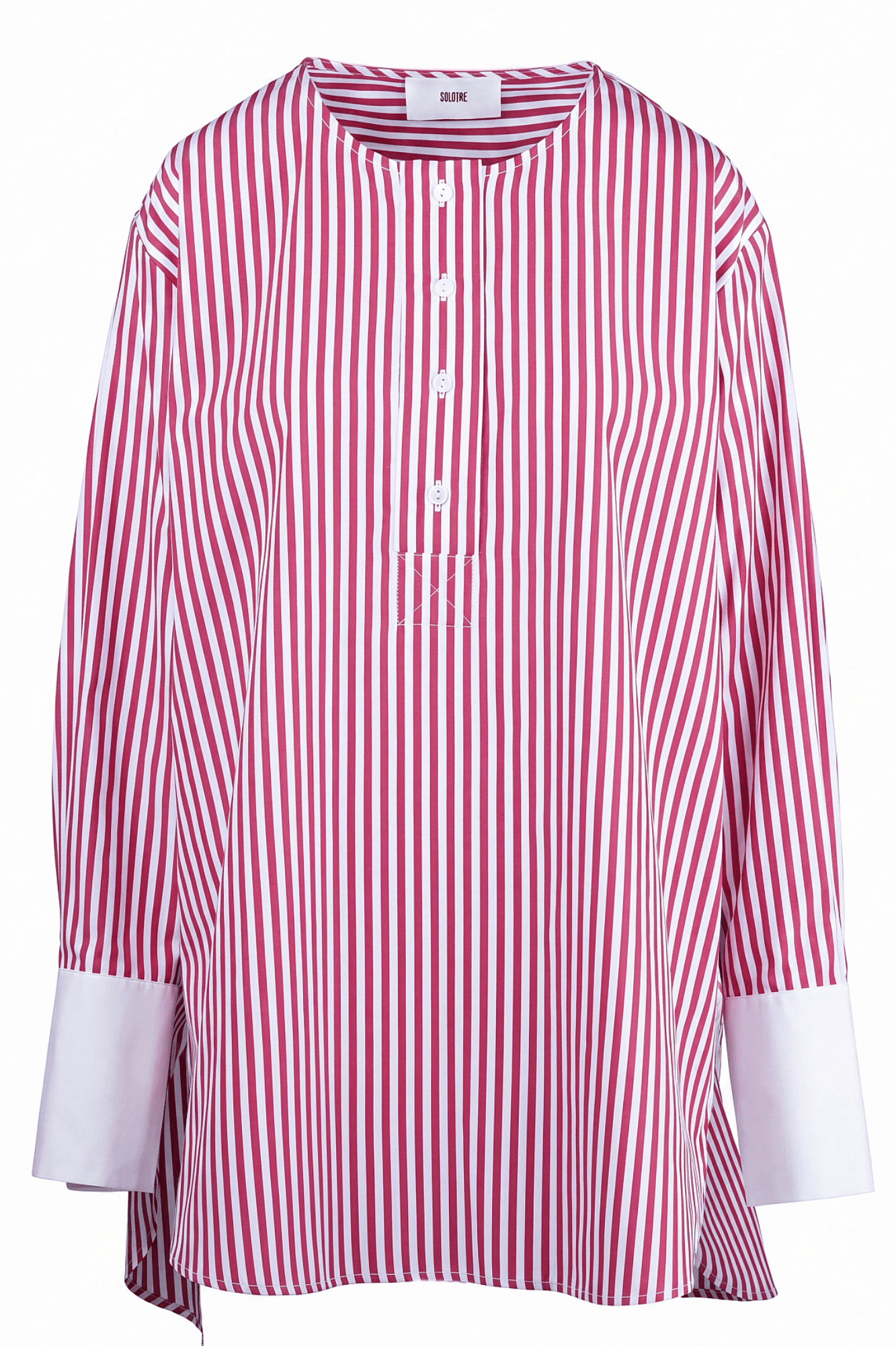 SOLOTRE Solotre - Camicia - 470677 - Bianco/Rosso - 7