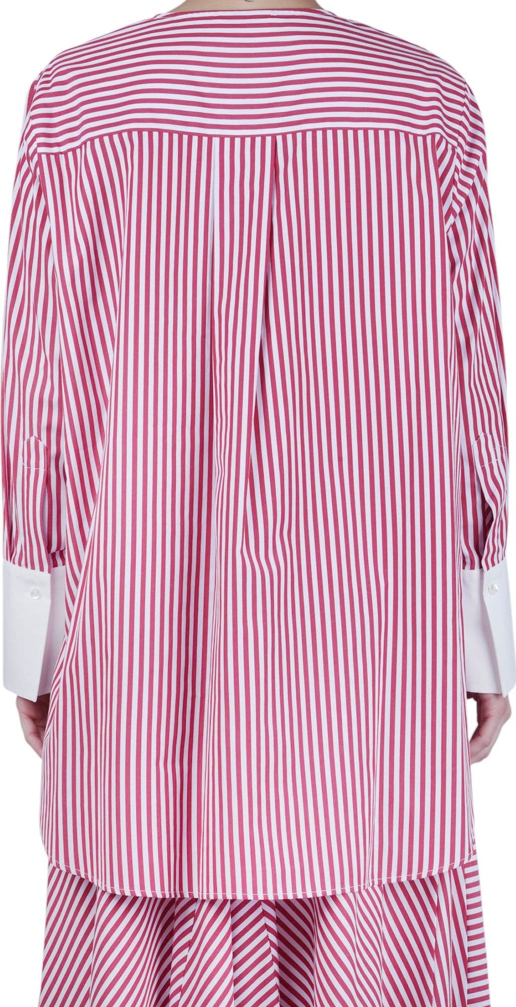 SOLOTRE Solotre - Camicia - 470677 - Bianco/Rosso - 5