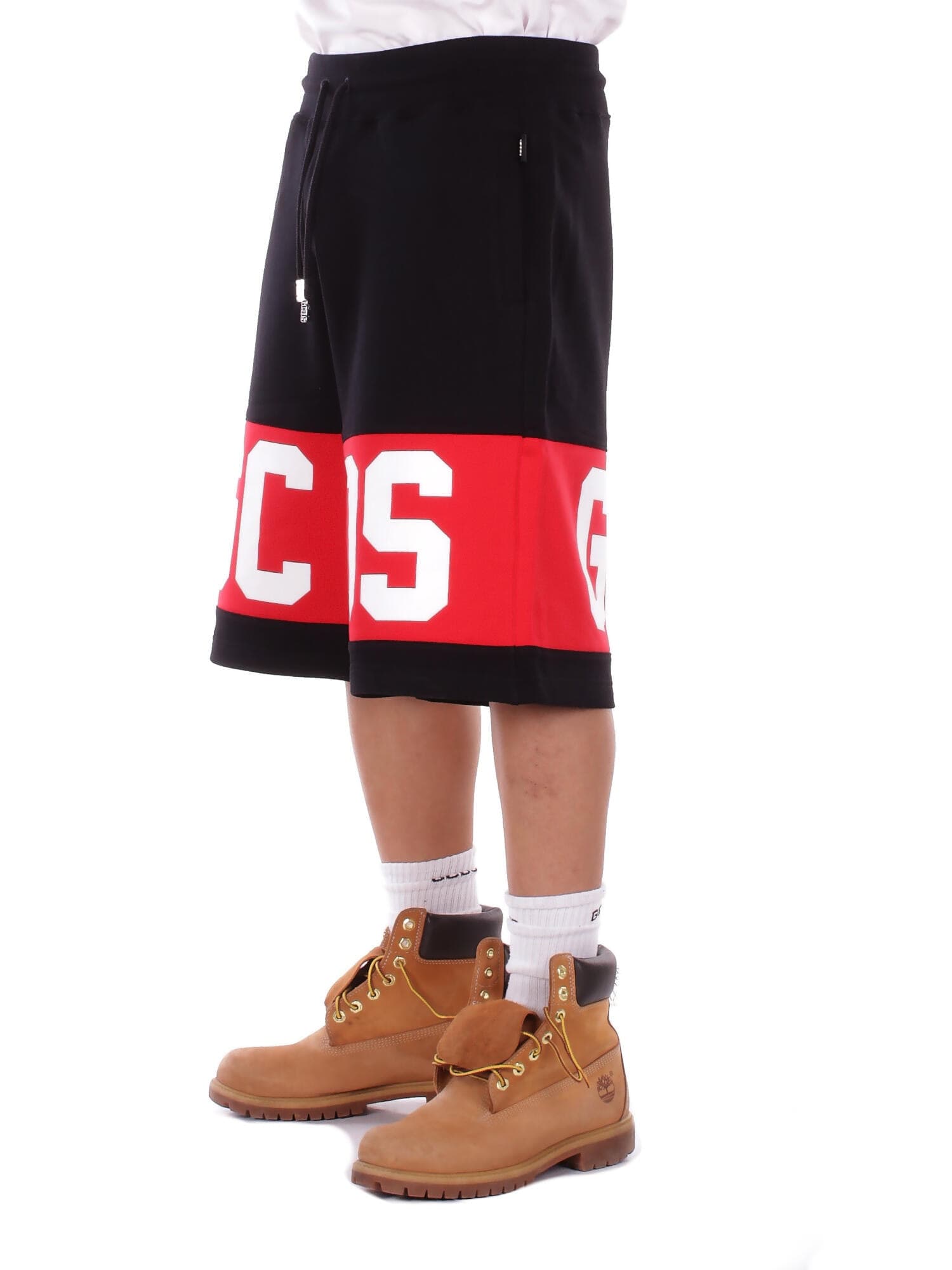 GCDS  Pantaloncini Black red - 2