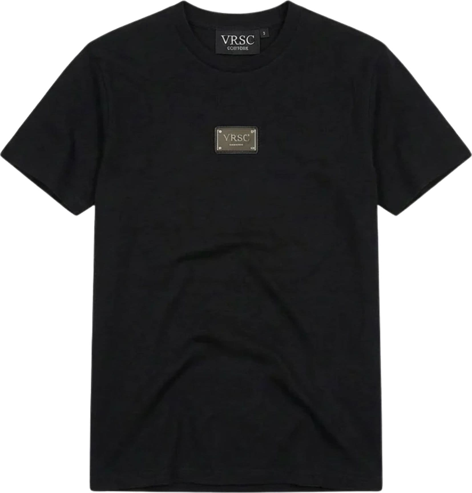 VRSC COUTURE  T-SHIRT METAL PLATE – NERO