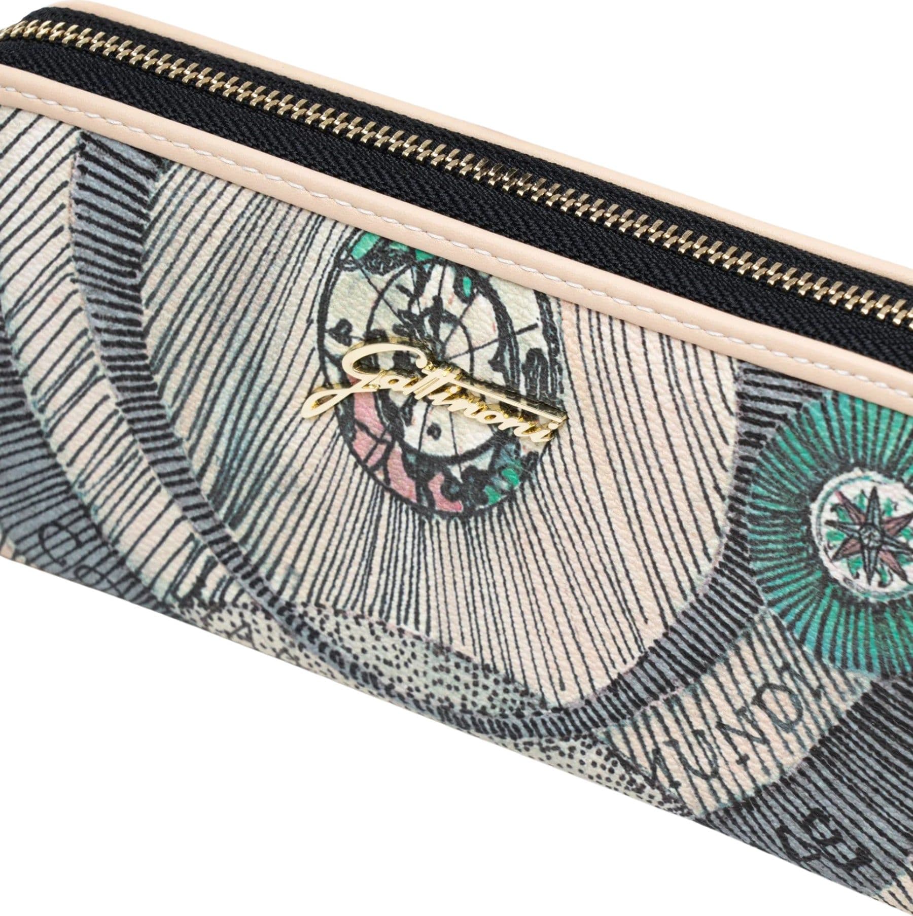 GATTINONI  PORTAFOGLIO PLANETARIUM L ZIP WALLET PVC - 5
