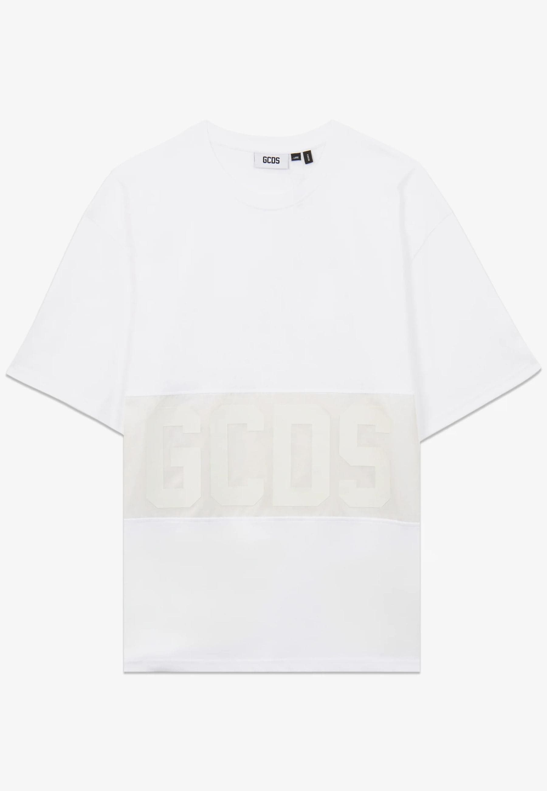 GCDS  T-SHIRT BAND LOGO TONAL LOOSE SS T-SHIRT - 5