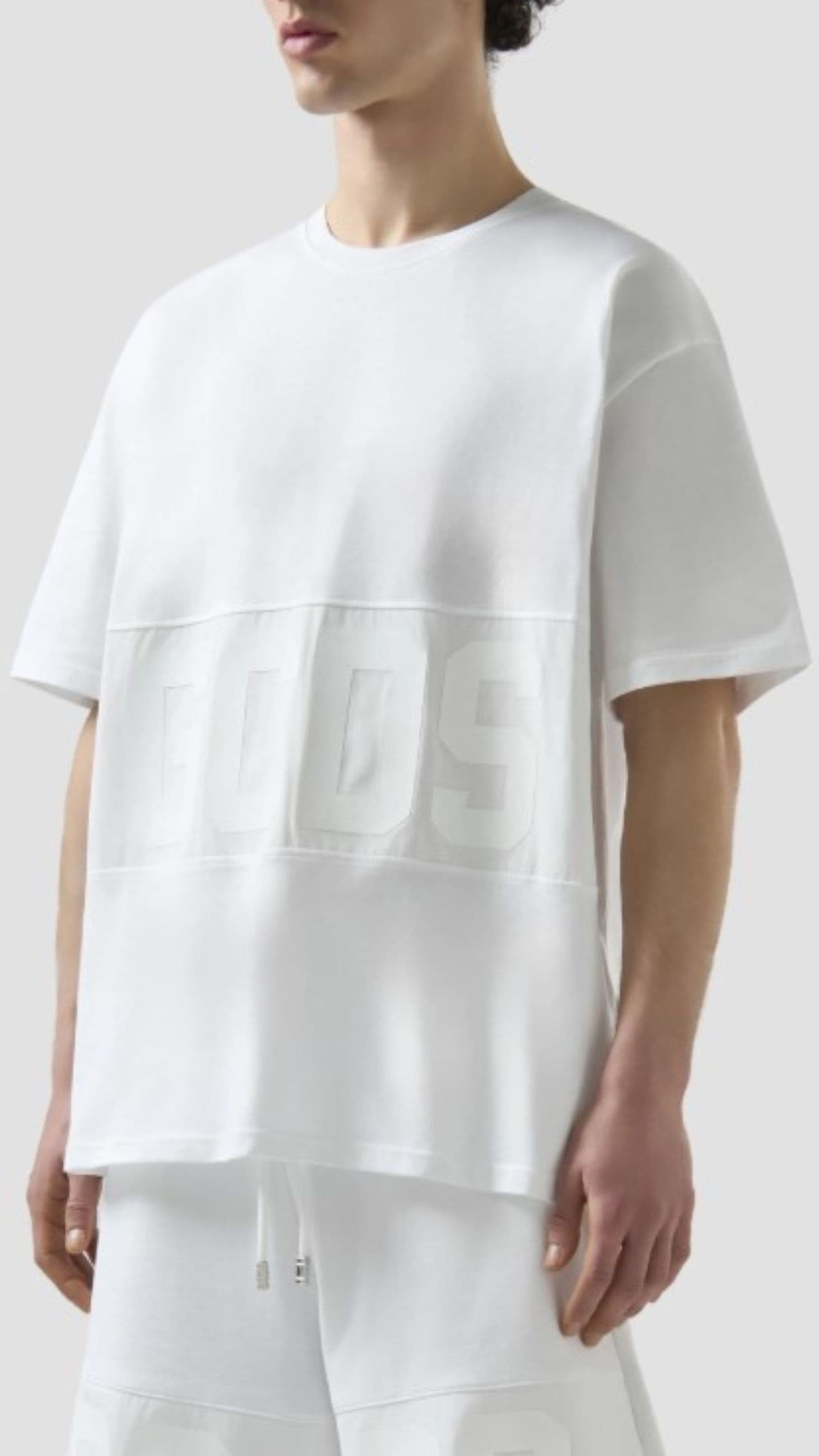 GCDS  T-SHIRT BAND LOGO TONAL LOOSE SS T-SHIRT - 4