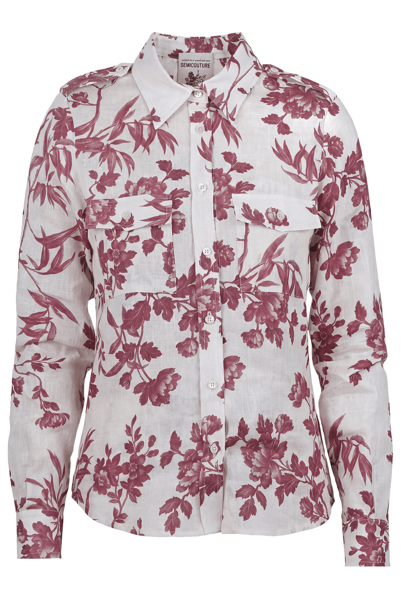 Semi-Couture Semi Couture - Camicia - 470929 - Panna/Ciliegia - 7