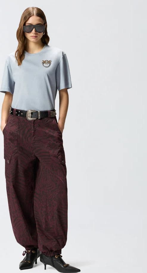 Pinko PINKO  STREPITOSO T-SHIRT JERSEY RICAMO SS26 - 8