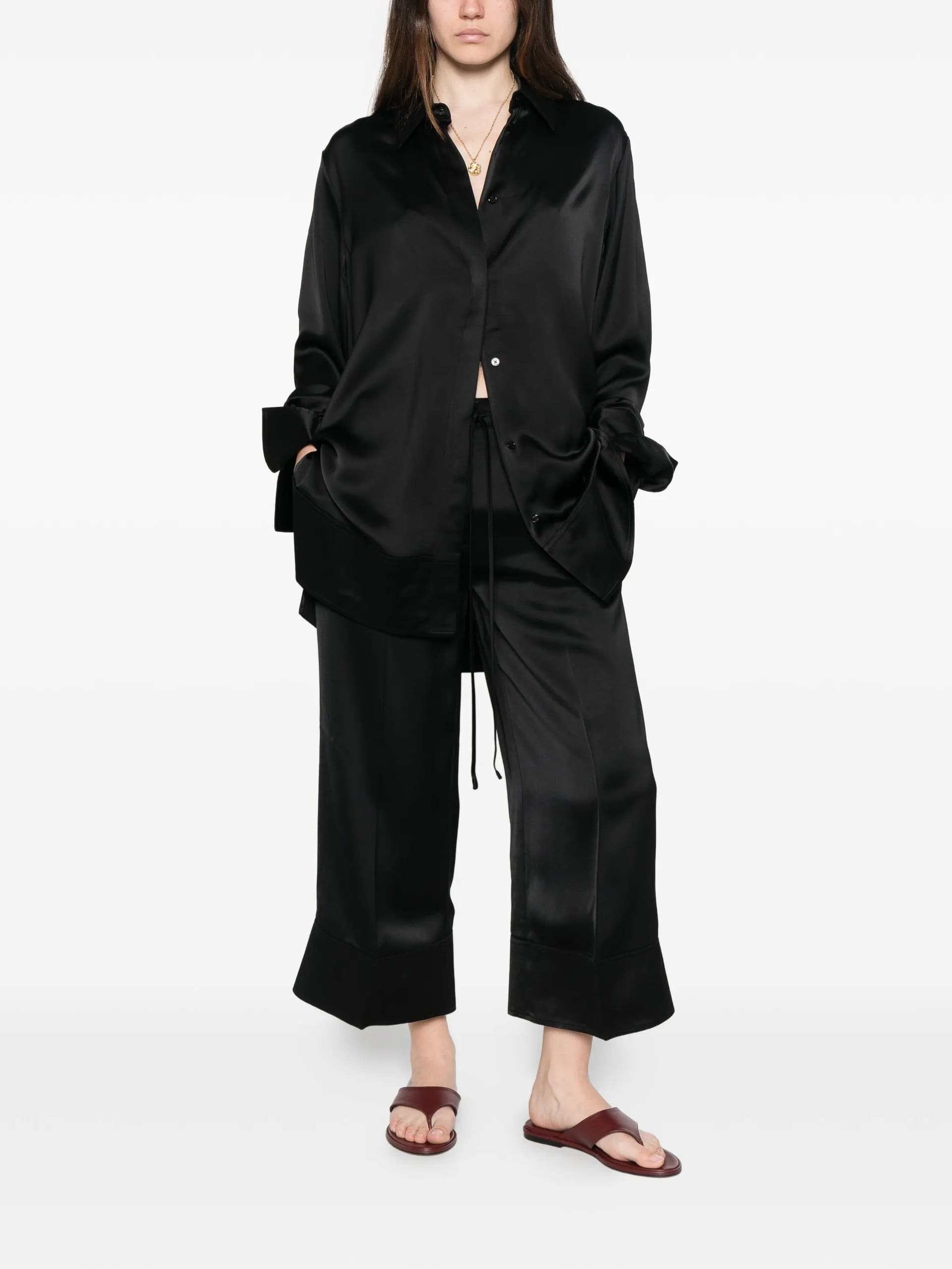 TOTEME Toteme - Pantaloni Neri da Donna - 3