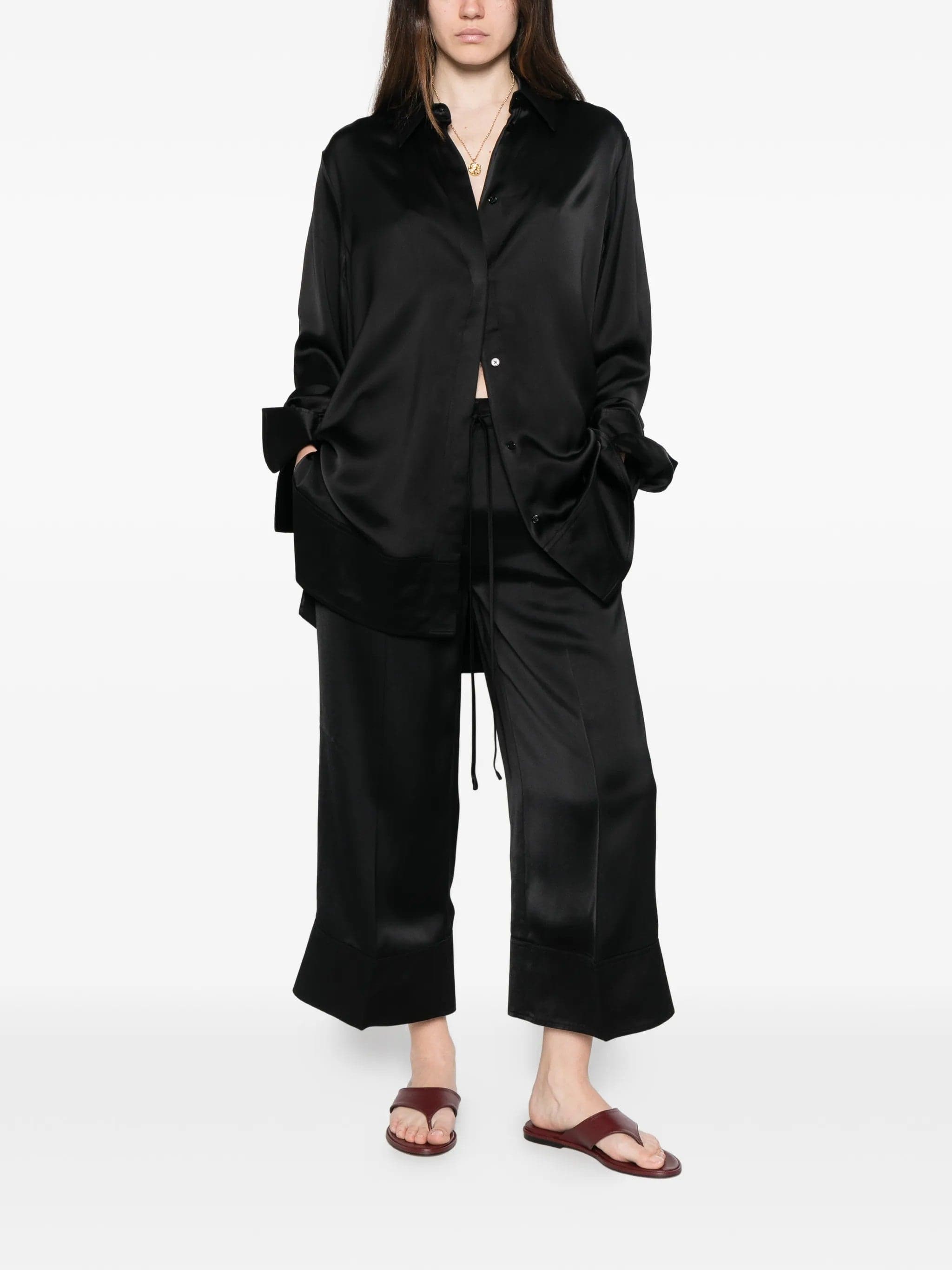 TOTEME Toteme - Pantaloni Neri da Donna - 3