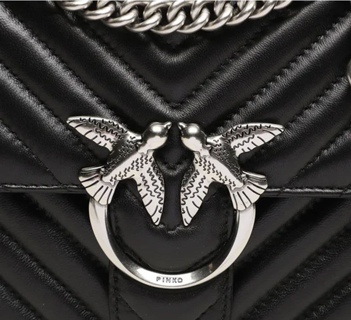 Pinko  - Borsa a Tracolla Nera da Donna - 2