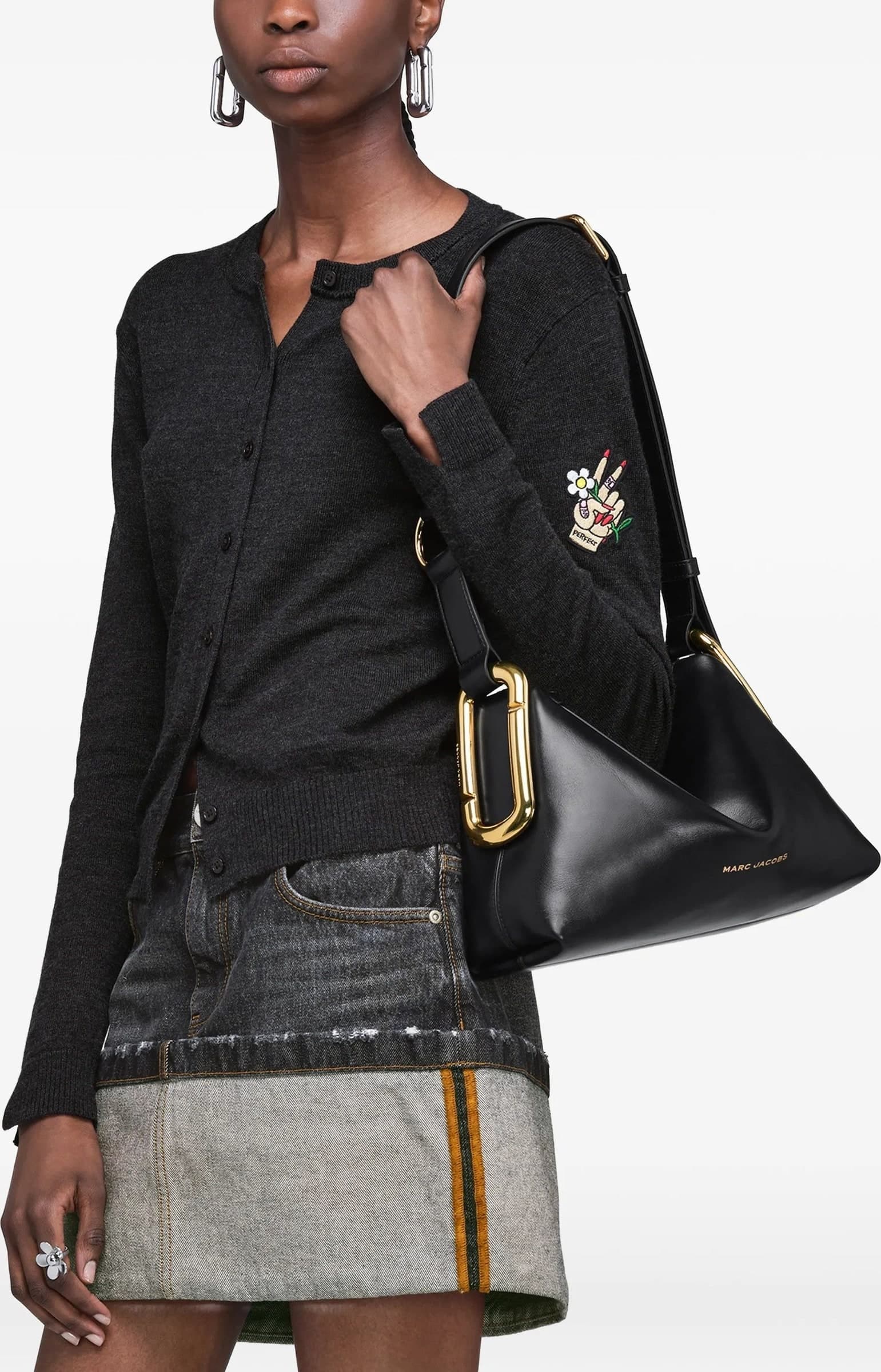 MARC JACOBS Marc Jacobs - Borsa a Mano Nera e Rossa da Donna - 5