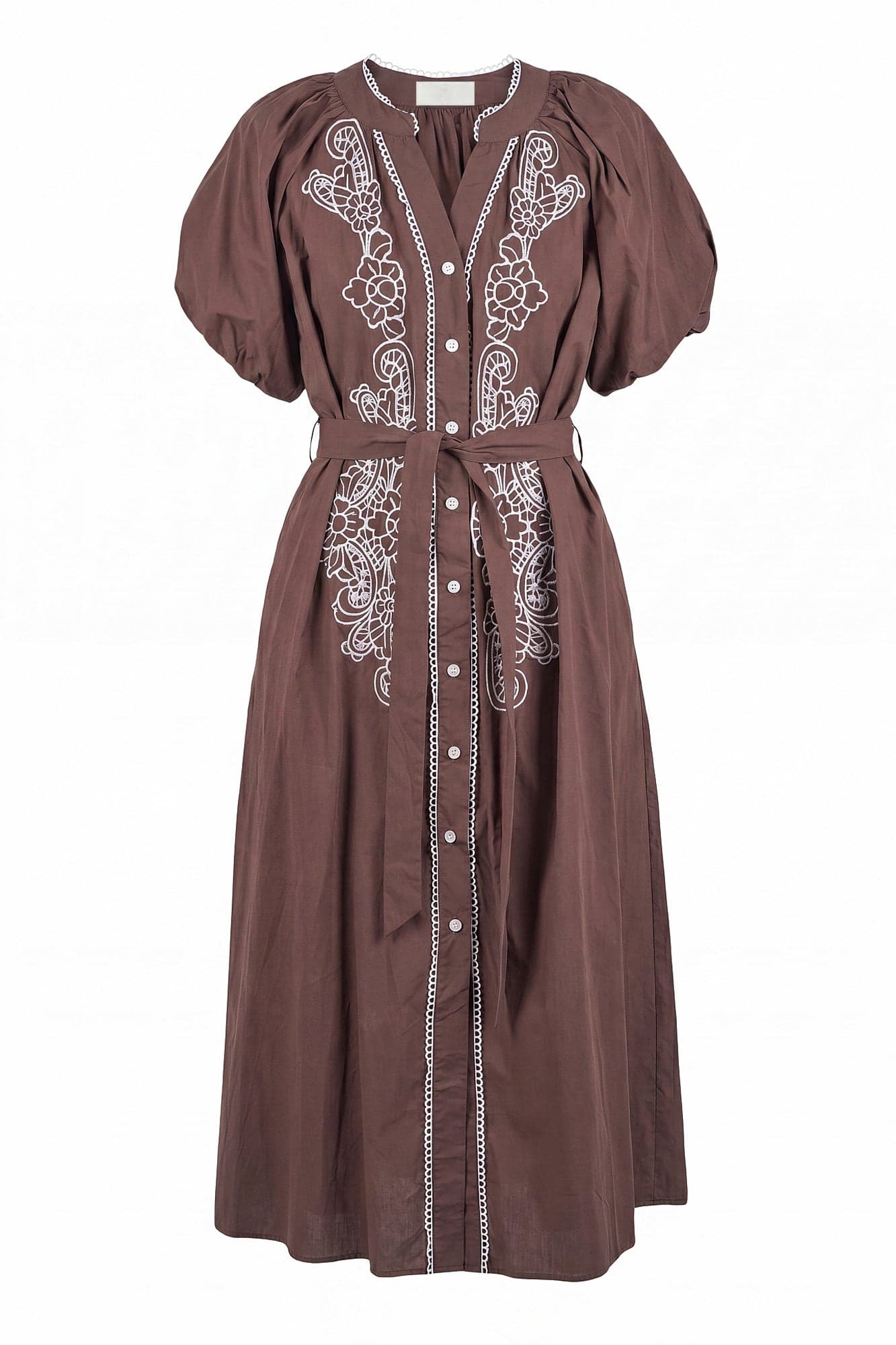 LA FEMME BLANCHE La Femme Blanche - Abito - 471717 - Moka/Bianco - 7
