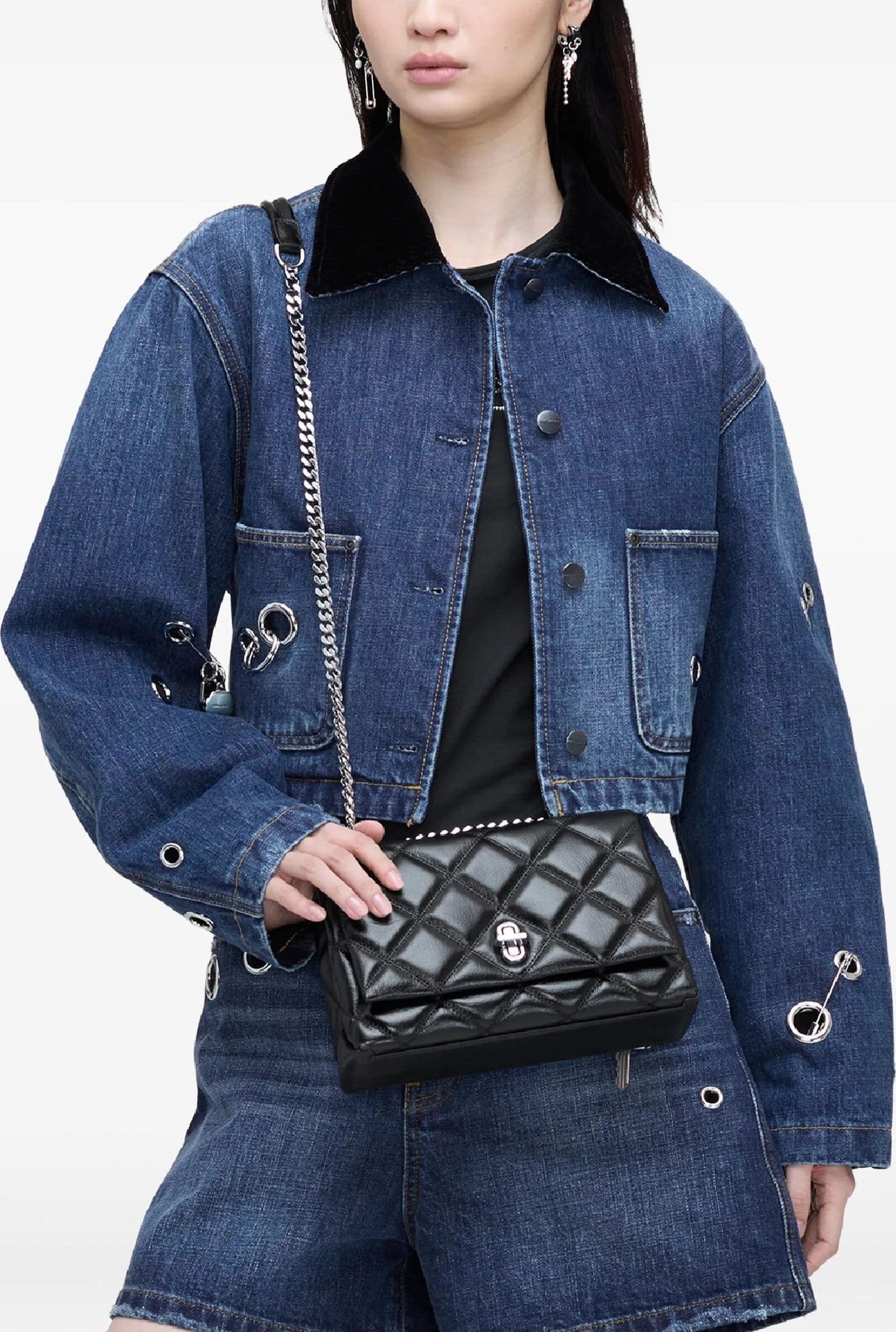 MARC JACOBS Marc Jacobs - Borsa a Tracolla Bianca e Nera da Donna - 2