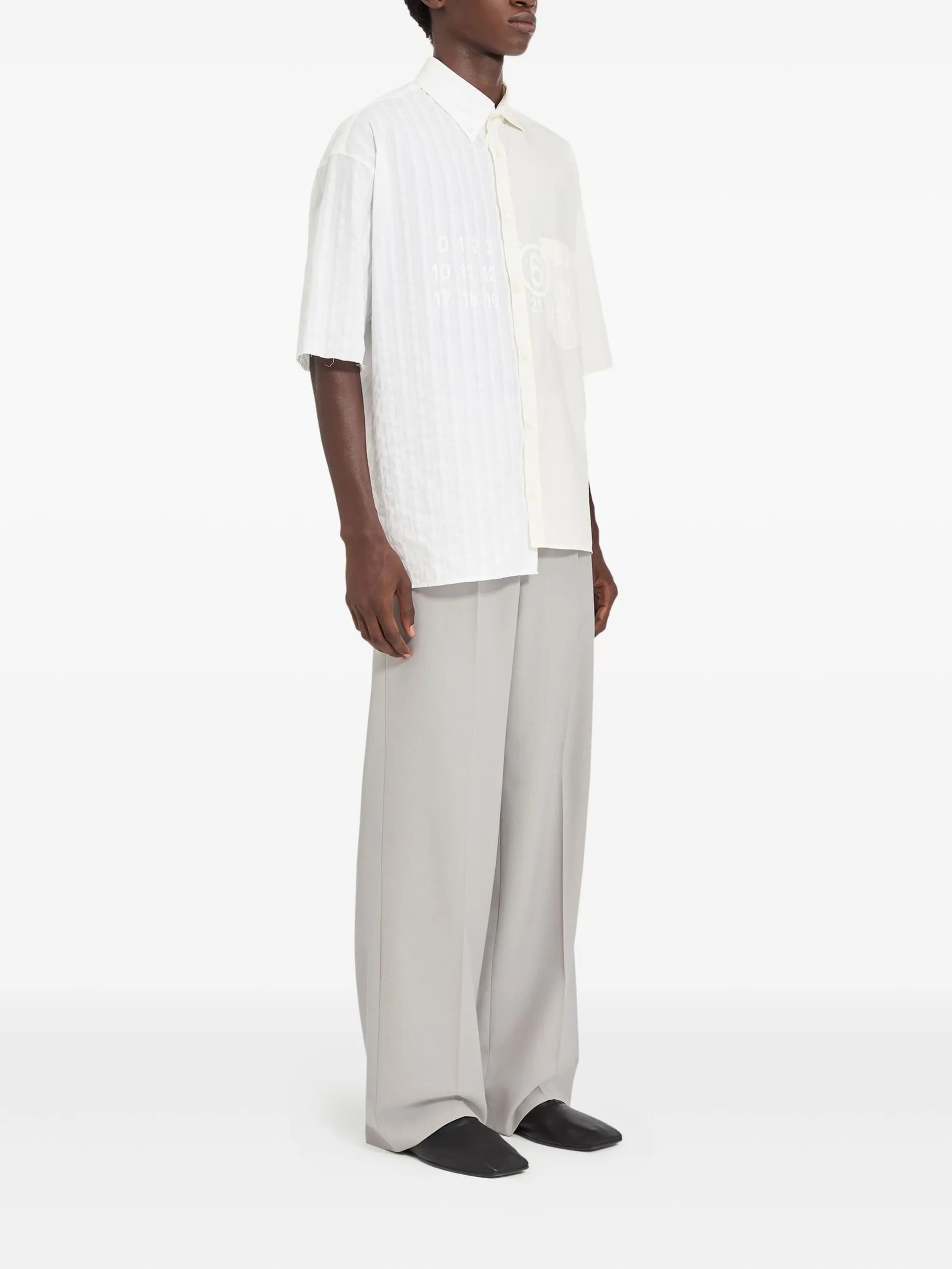 MM6 Maison Margiela Mm6 Maison Margiela - Camicia Bianca da Uomo - 3