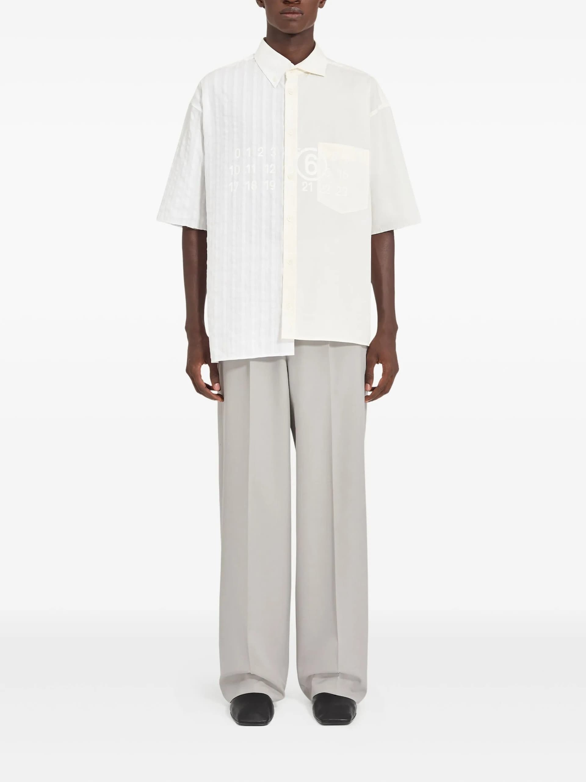 MM6 Maison Margiela Mm6 Maison Margiela - Camicia Bianca da Uomo - 5