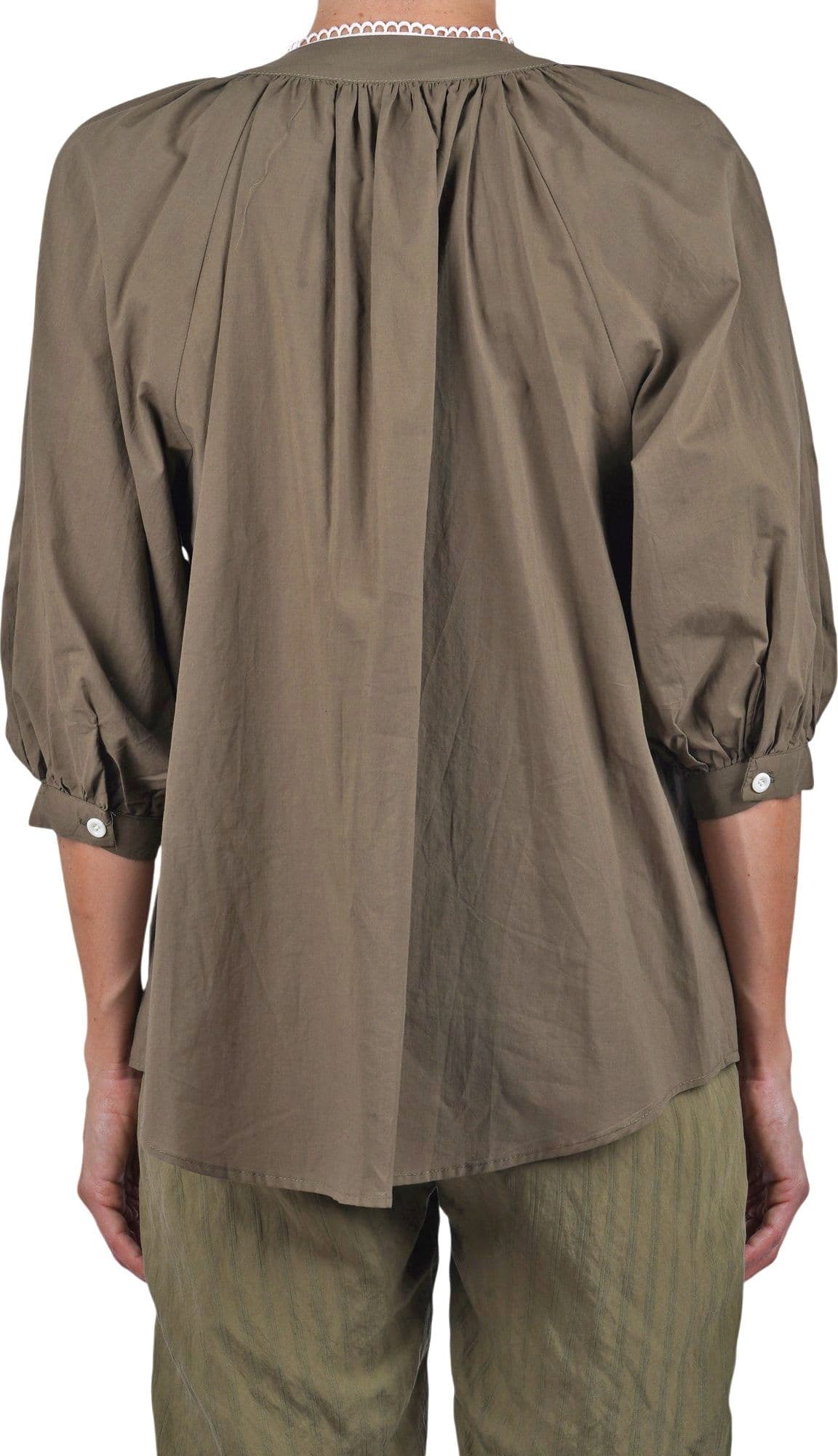 LA FEMME BLANCHE La Femme Blanche - Camicia - 471707 - Verde/Bianco - 5