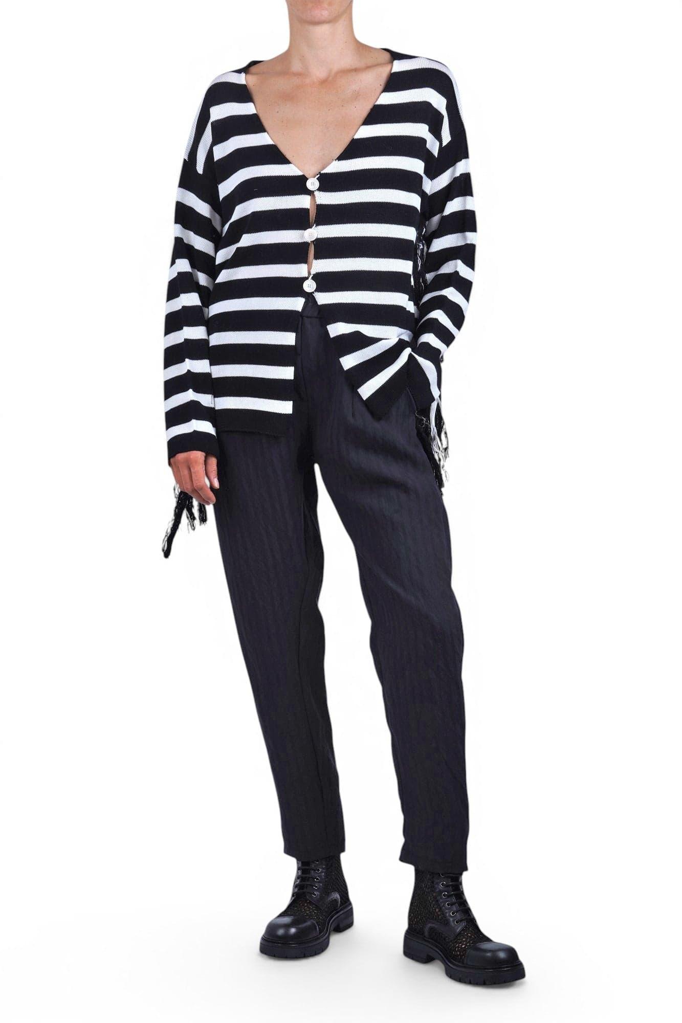 JUCCA Jucca - Cardigan - 471733 - Bianco/Nero - 2