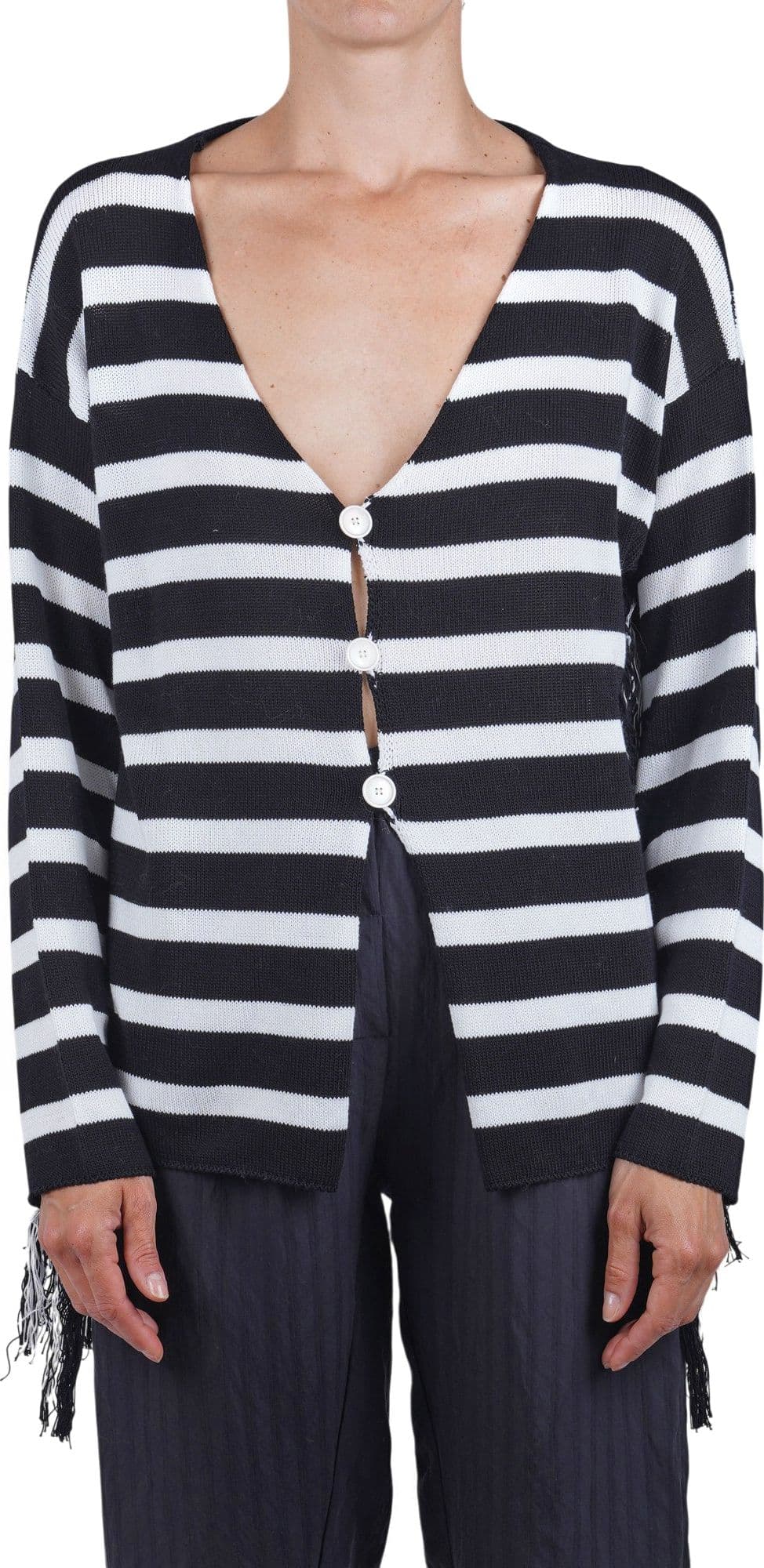 JUCCA Jucca - Cardigan - 471733 - Bianco/Nero - 3