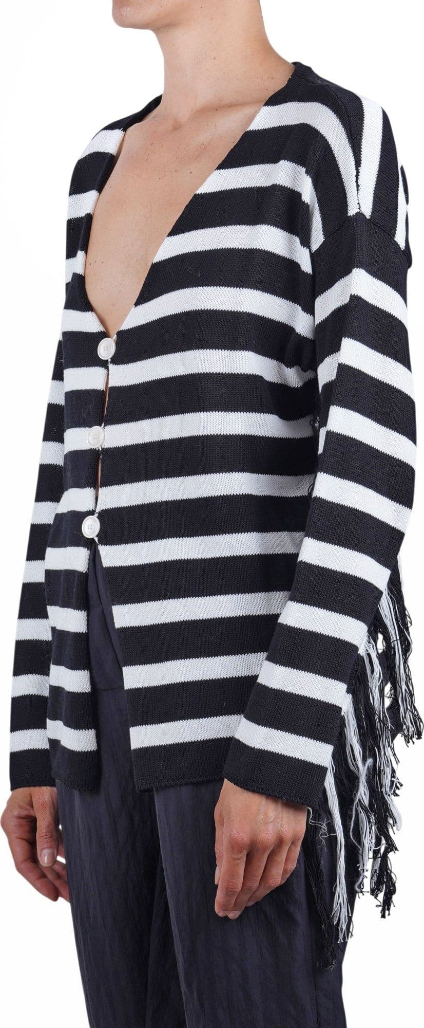 JUCCA Jucca - Cardigan - 471733 - Bianco/Nero - 4
