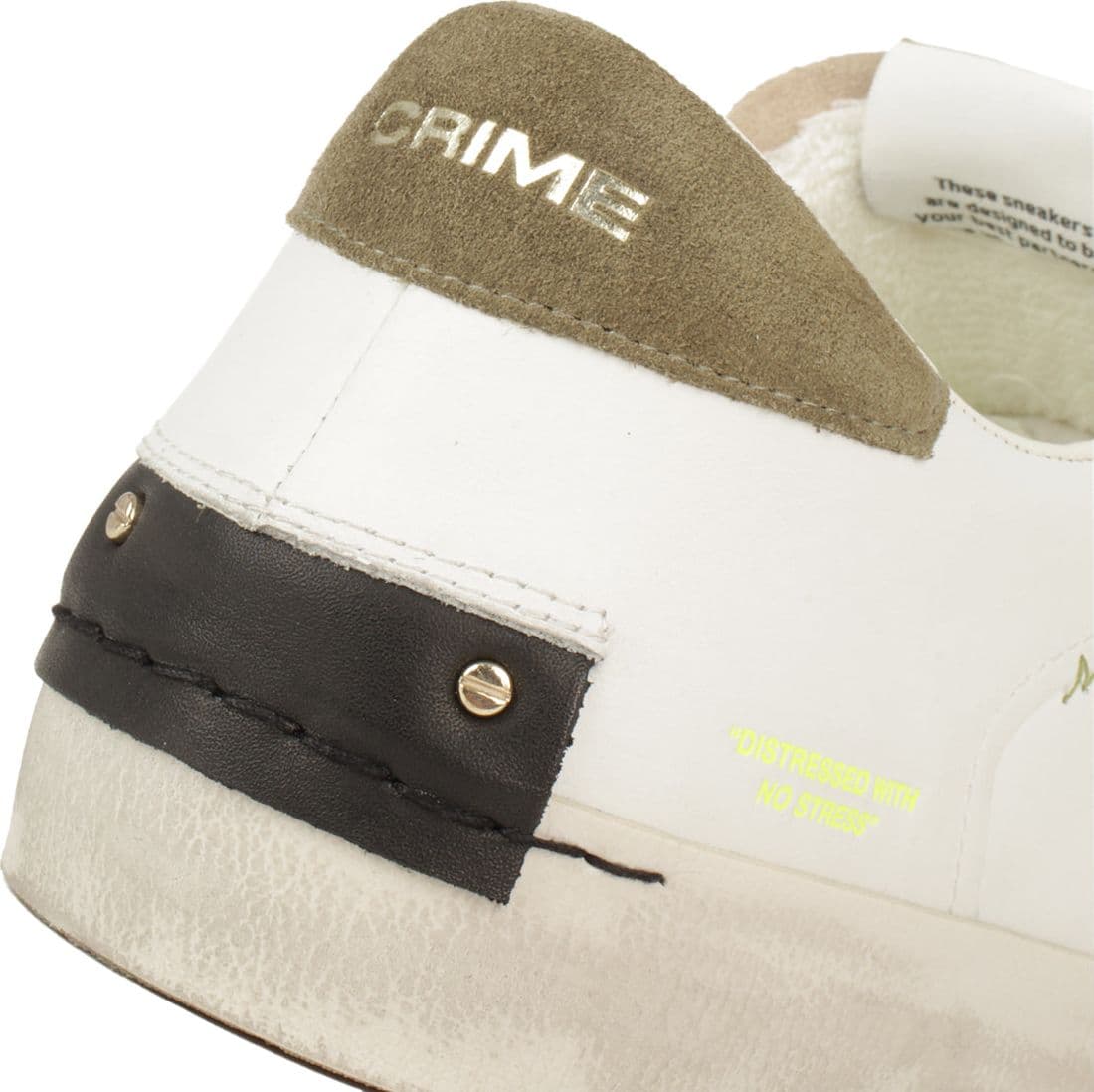 Crime London  - Sneakers Bianche da Uomo - 4