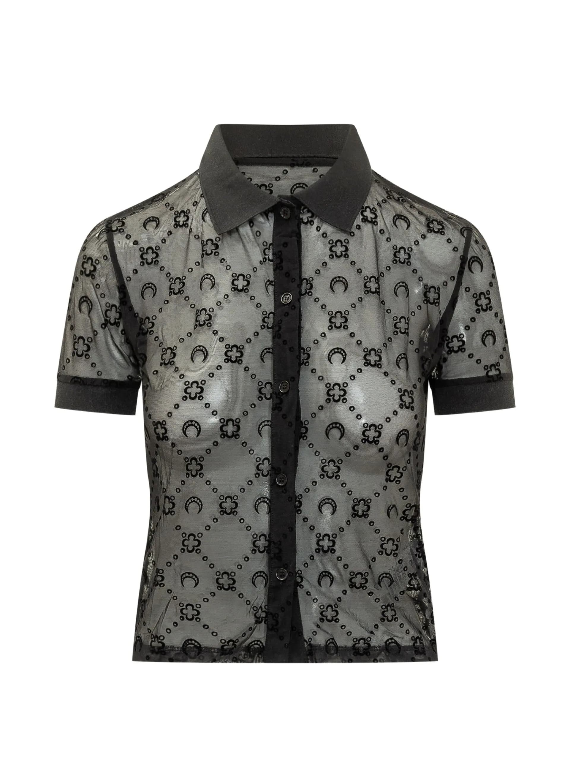 MARINE SERRE Marine Serre - Camicia Nera da Donna - 3