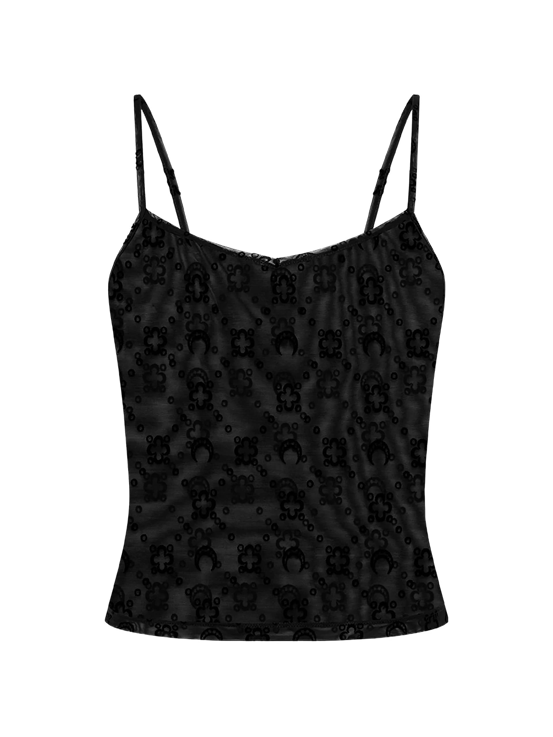 MARINE SERRE Marine Serre - Top Nero da Donna - 6