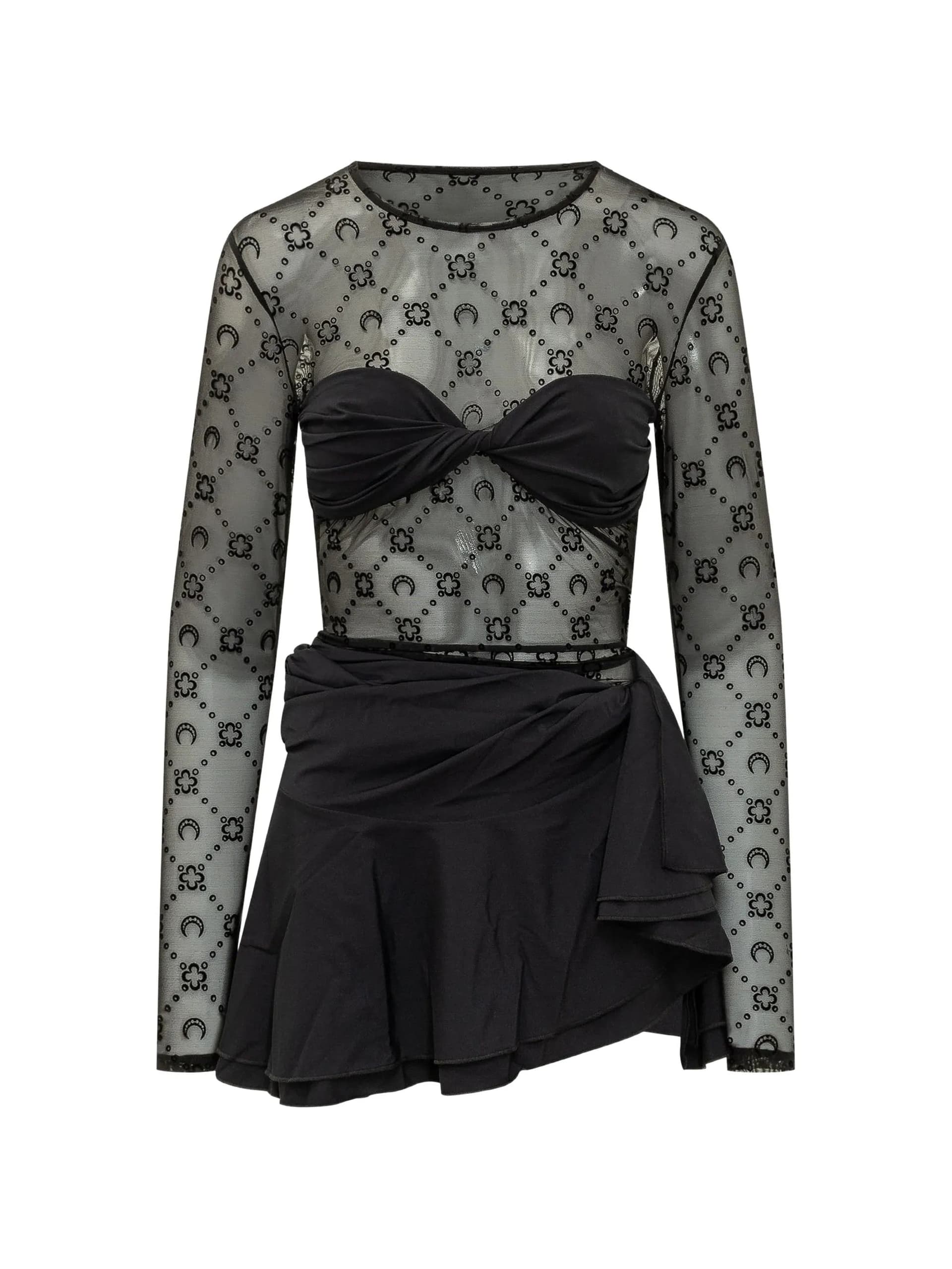 MARINE SERRE Marine Serre - Vestito Nero da Donna - 4