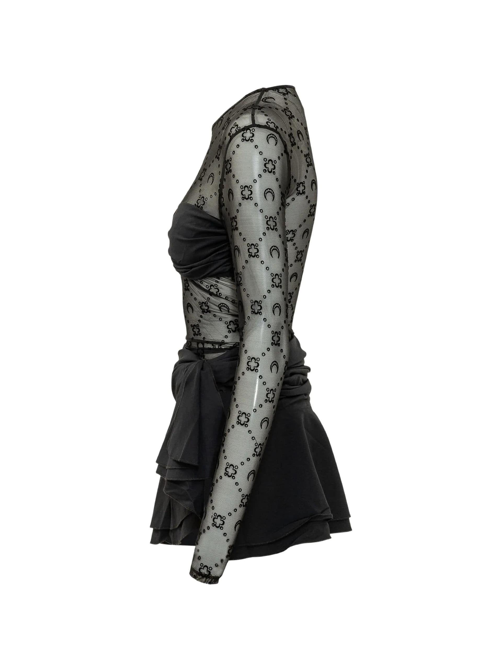 MARINE SERRE Marine Serre - Vestito Nero da Donna - 2
