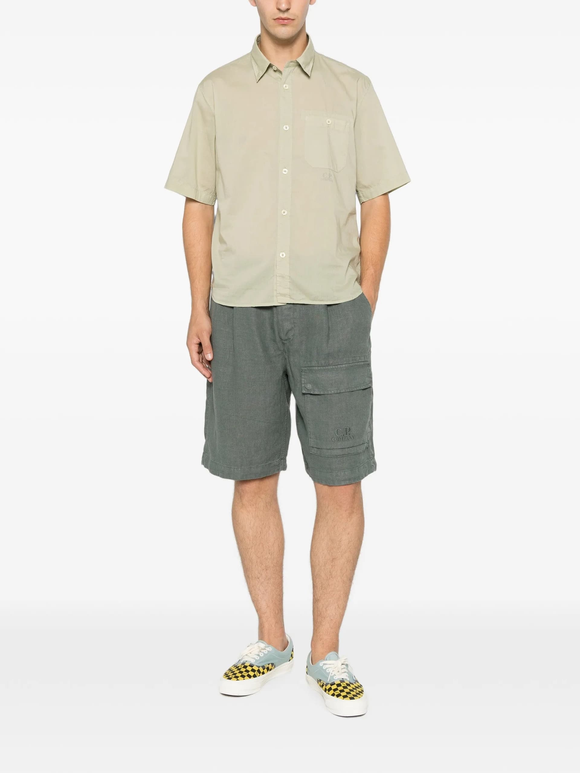 C.P. Company  - Camicia C.P Verde da Uomo - 4