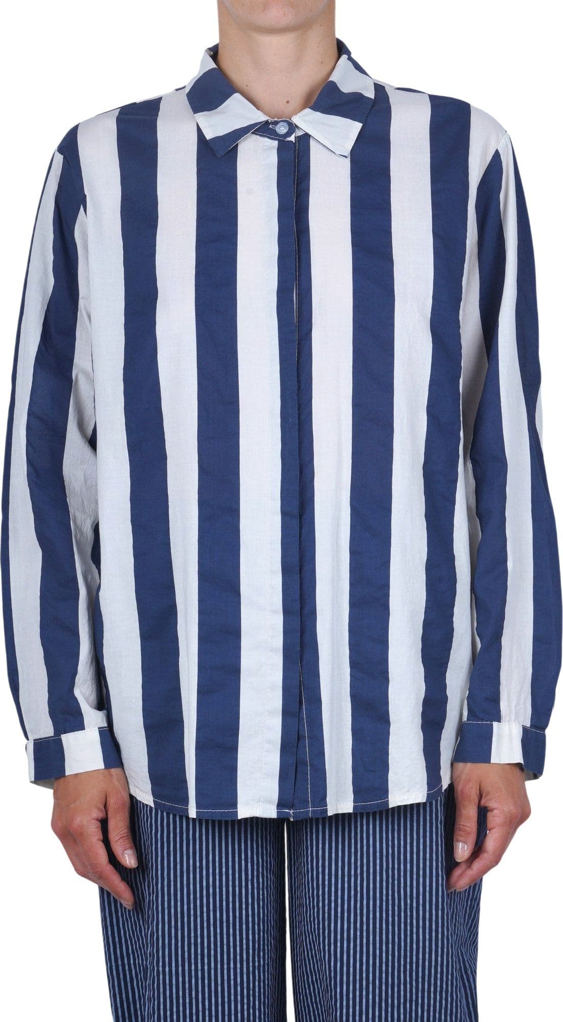 LA FEMME BLANCHE La Femme Blanche - Camicia - 471598 - Gesso/Blu - 3
