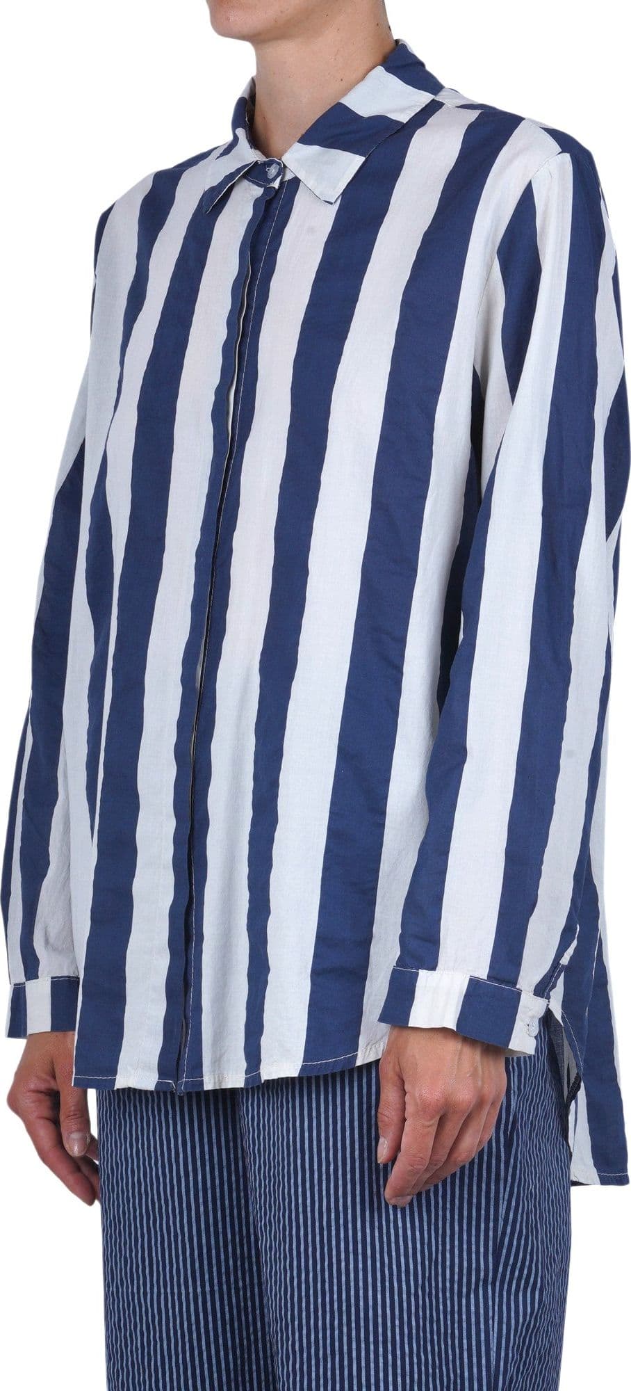 LA FEMME BLANCHE La Femme Blanche - Camicia - 471598 - Gesso/Blu - 4