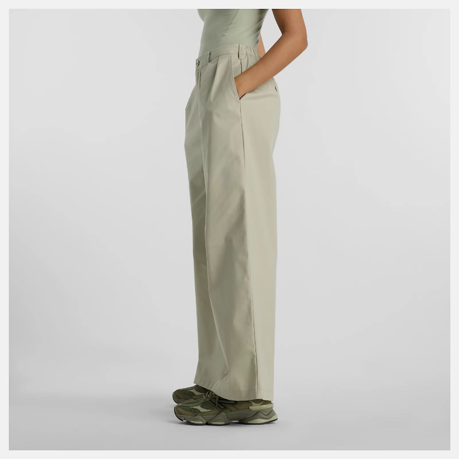 NEW BALANCE Pantaloni Donna new balance WP51538OVN Verde - 4