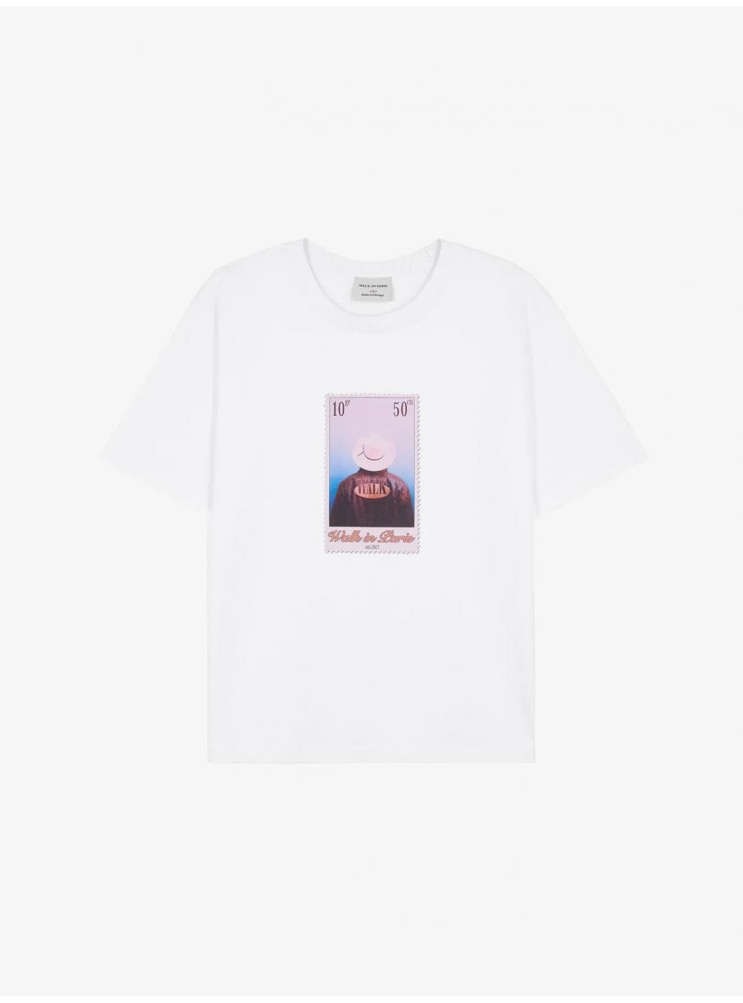 WALK IN PARIS "Leather Jacket" Stamp T-Shirt - 4