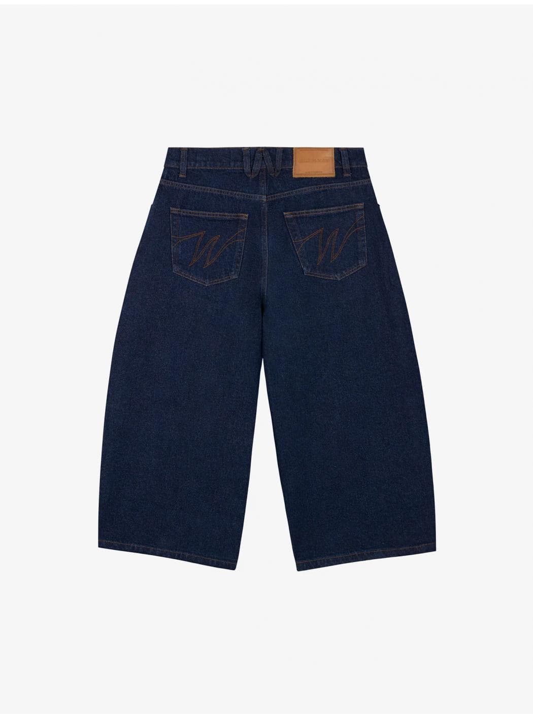 WALK IN PARIS Dark Blue Denim Balloon Shorts - 3